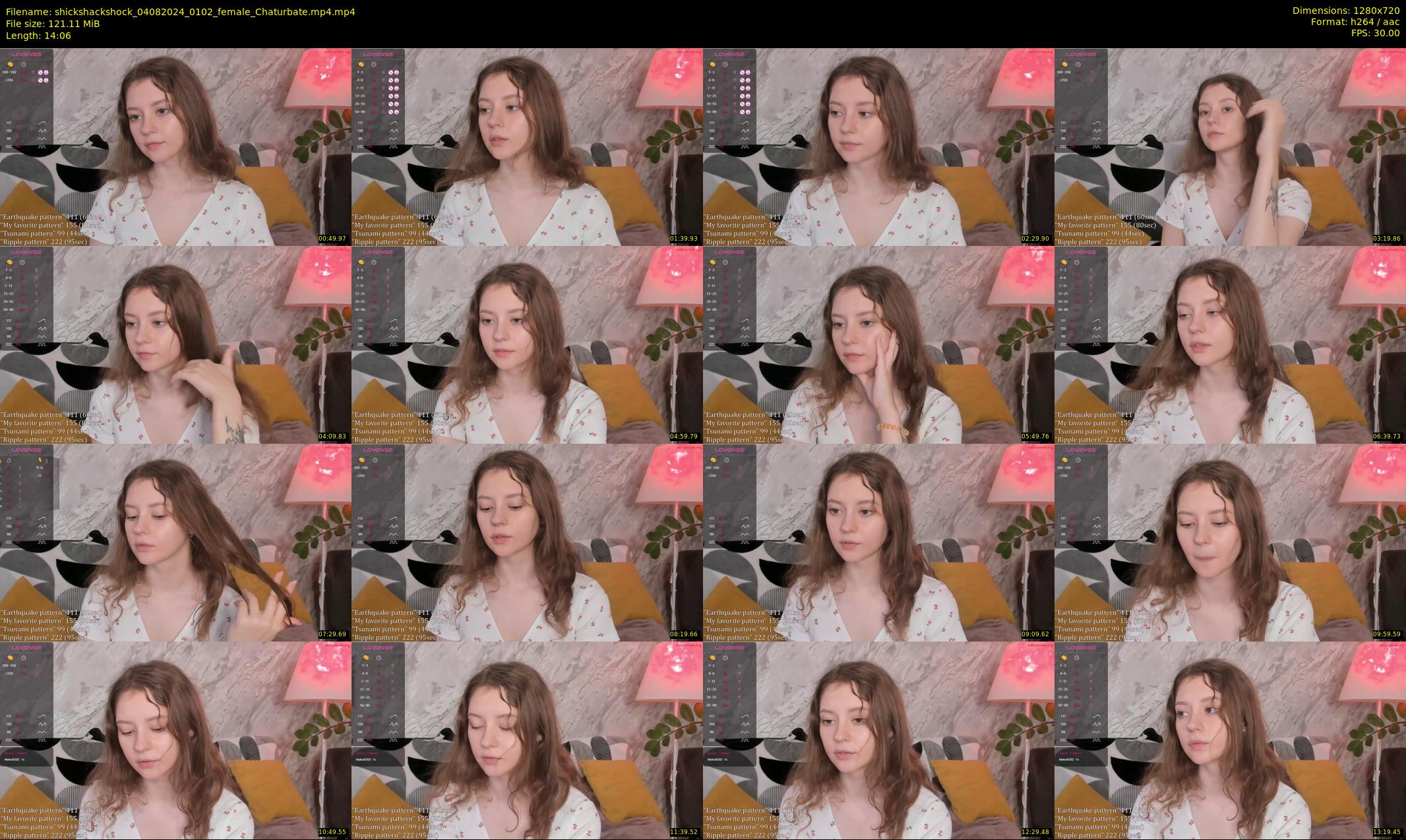 shickshackshock — 15 minute Chaturbate female cam show recording, 720p, Aug 4, 2024