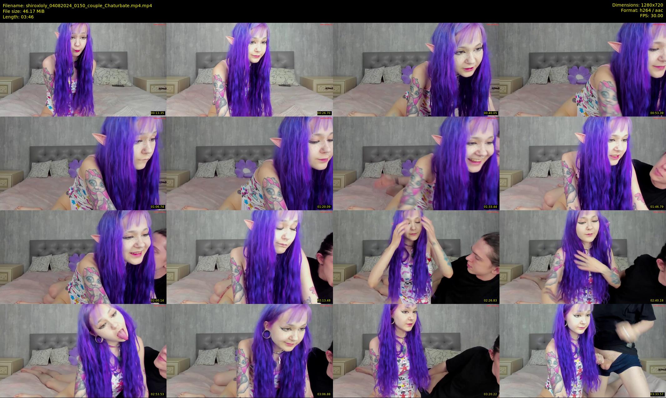 shiroxloly — 4 minute Chaturbate couple cam show recording, 720p, Aug 4, 2024