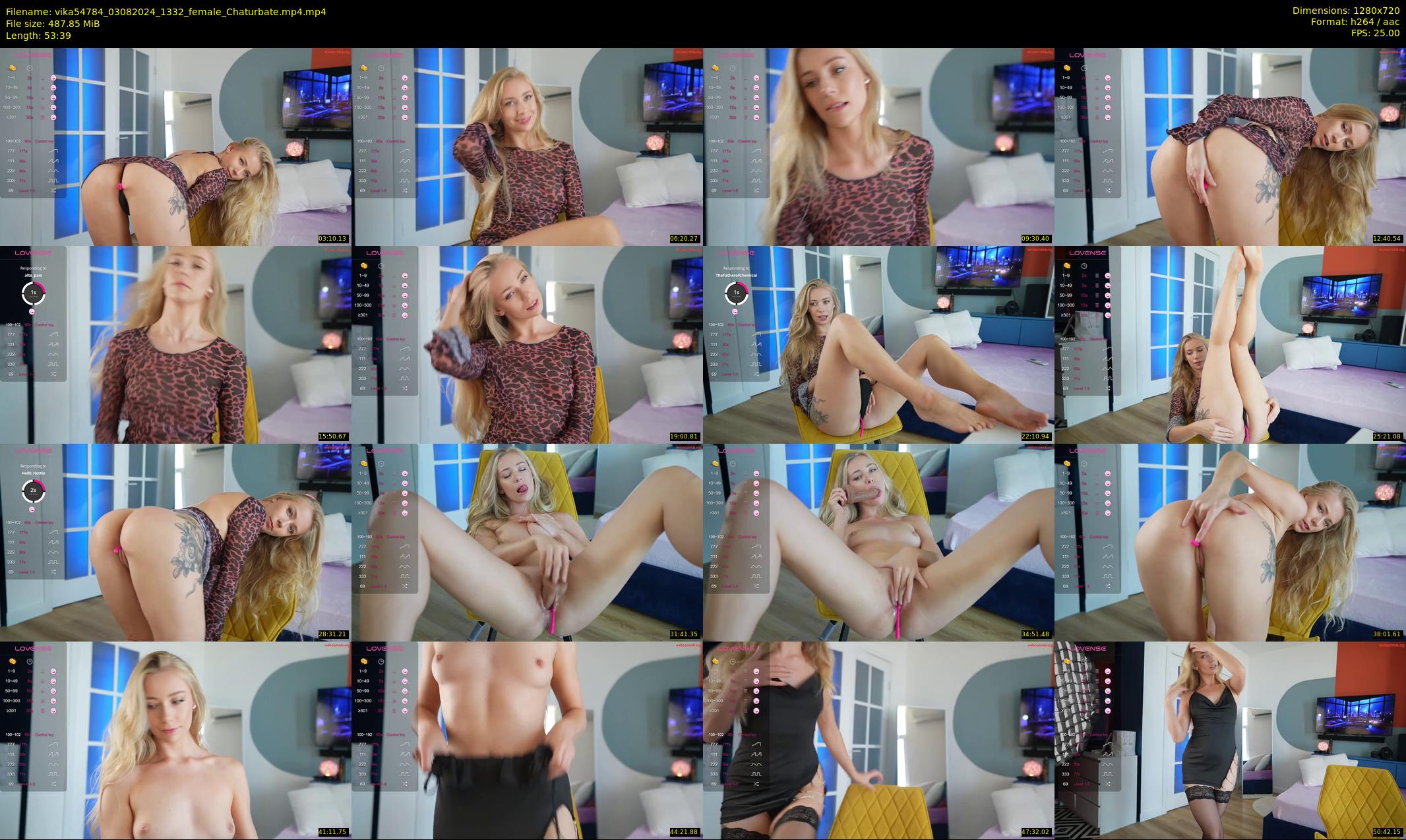 vika54784 — 54 minute Chaturbate female cam show recording, 720p, Aug 3, 2024