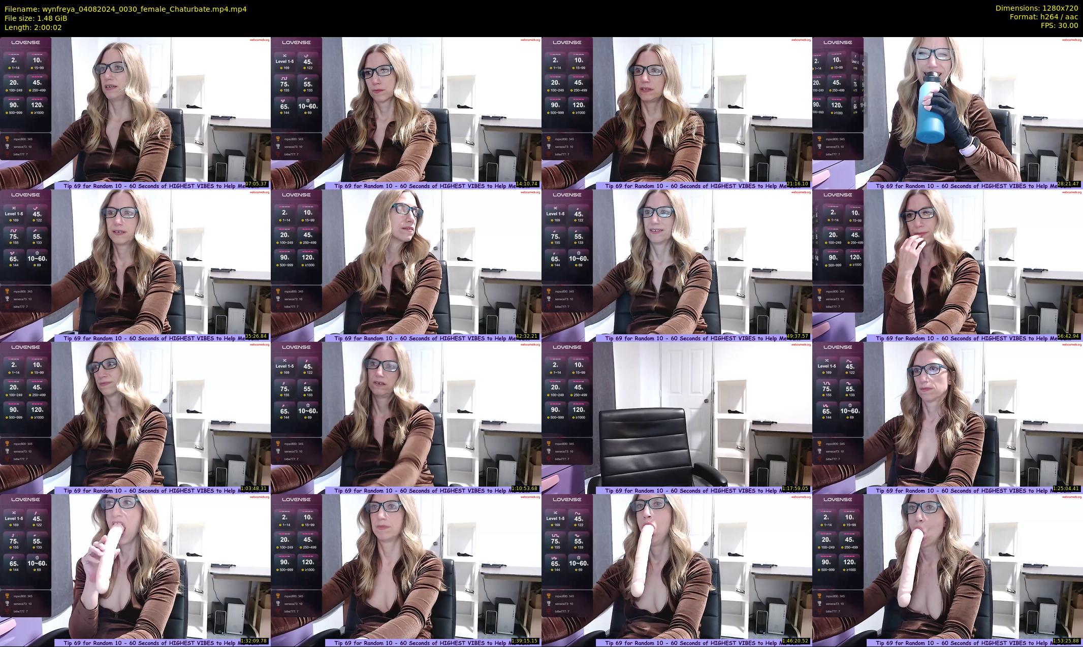 wynfreya — 121 minute Chaturbate female cam show recording, 720p, Aug 4, 2024