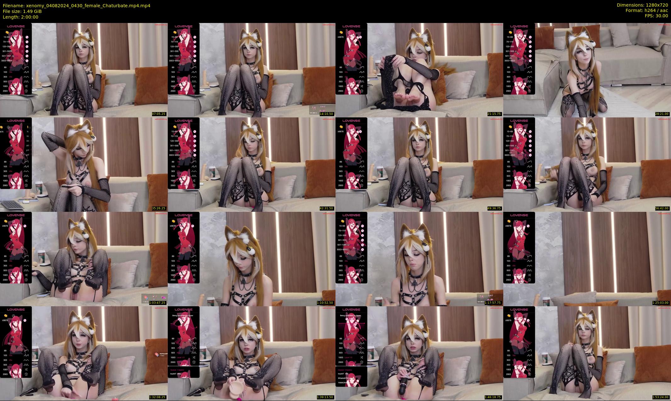xenomy — 120 minute Chaturbate female cam show recording, 720p, Aug 4, 2024
