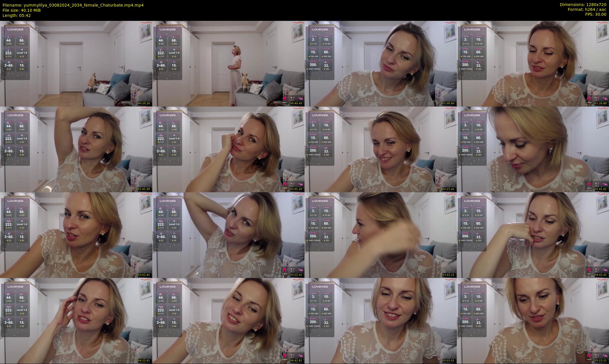yummylilya — 6 minute Chaturbate female cam show recording, 720p, Aug 3, 2024