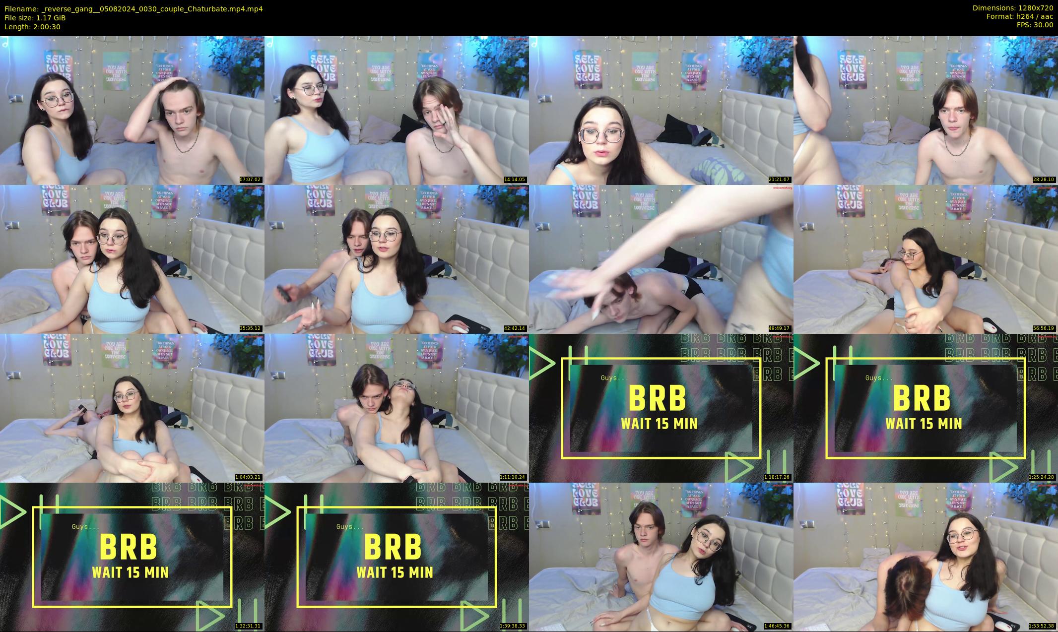 _reverse_gang_ — 121 minute Chaturbate couple cam show recording, 720p, Aug 5, 2024