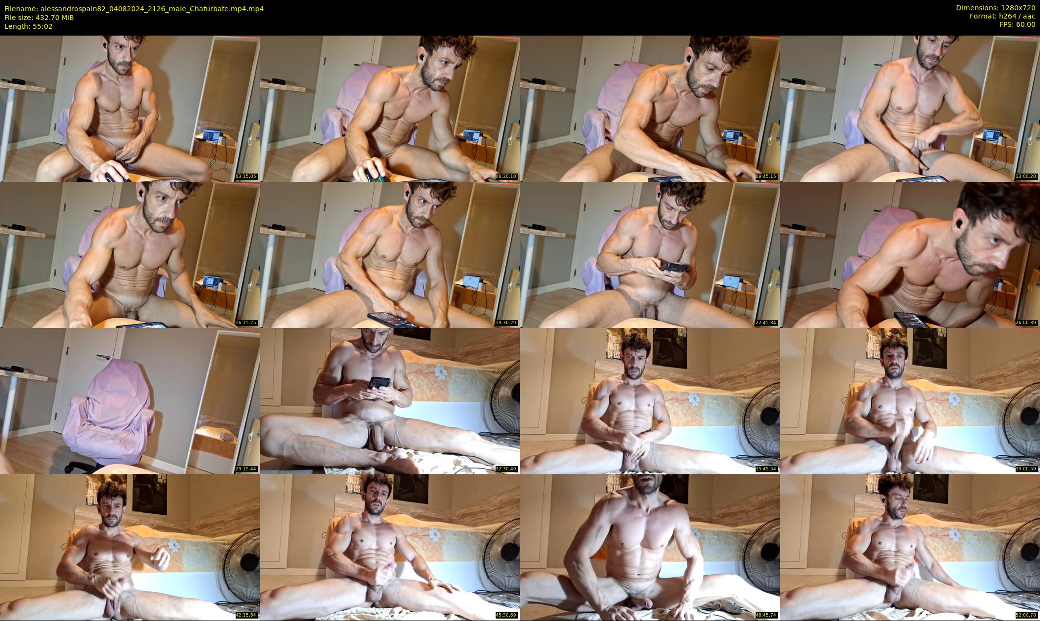 alessandrospain82 — 56 minute Chaturbate male cam show recording, 720p, Aug 4, 2024