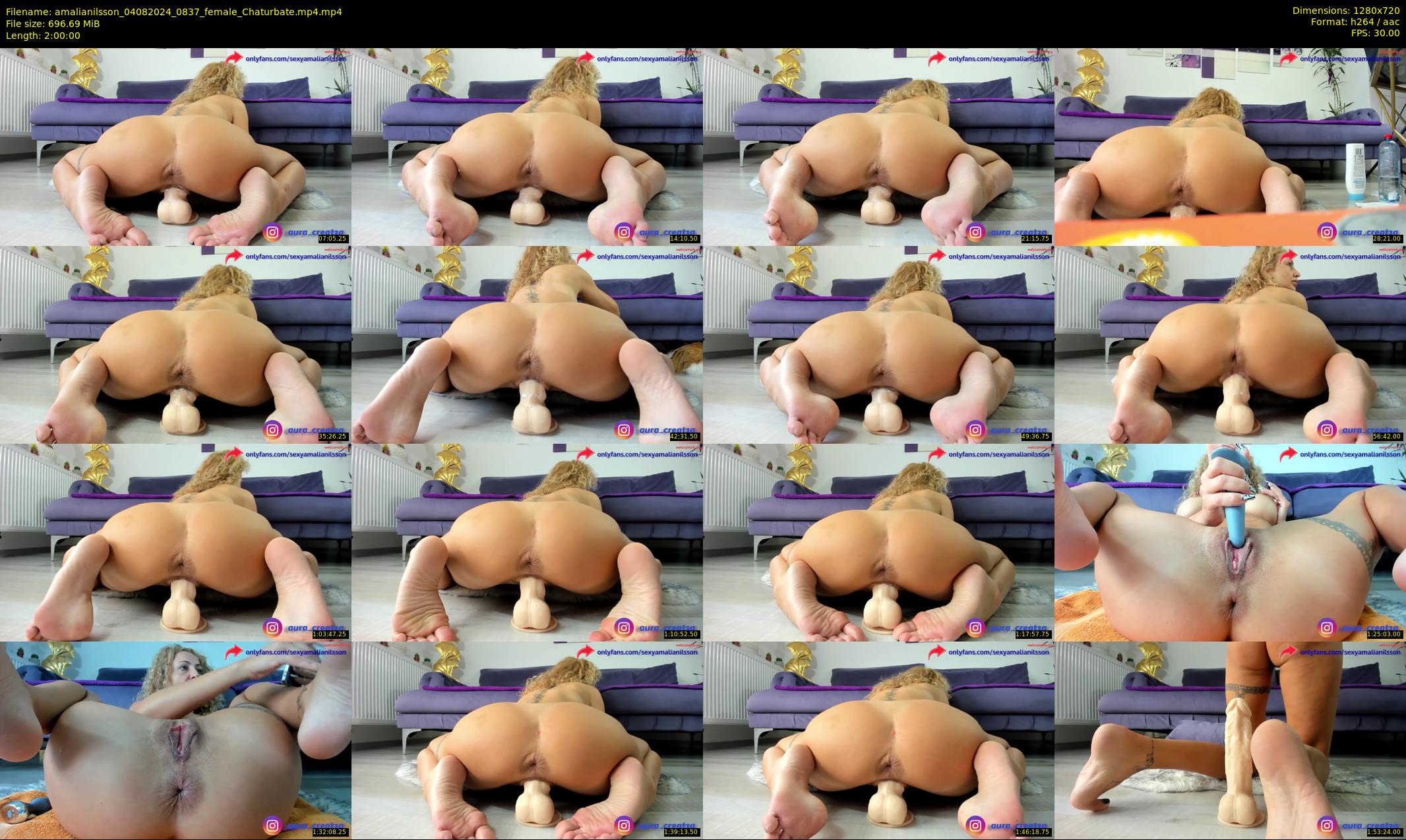 amalianilsson — 120 minute Chaturbate female cam show recording, 720p, Aug 4, 2024