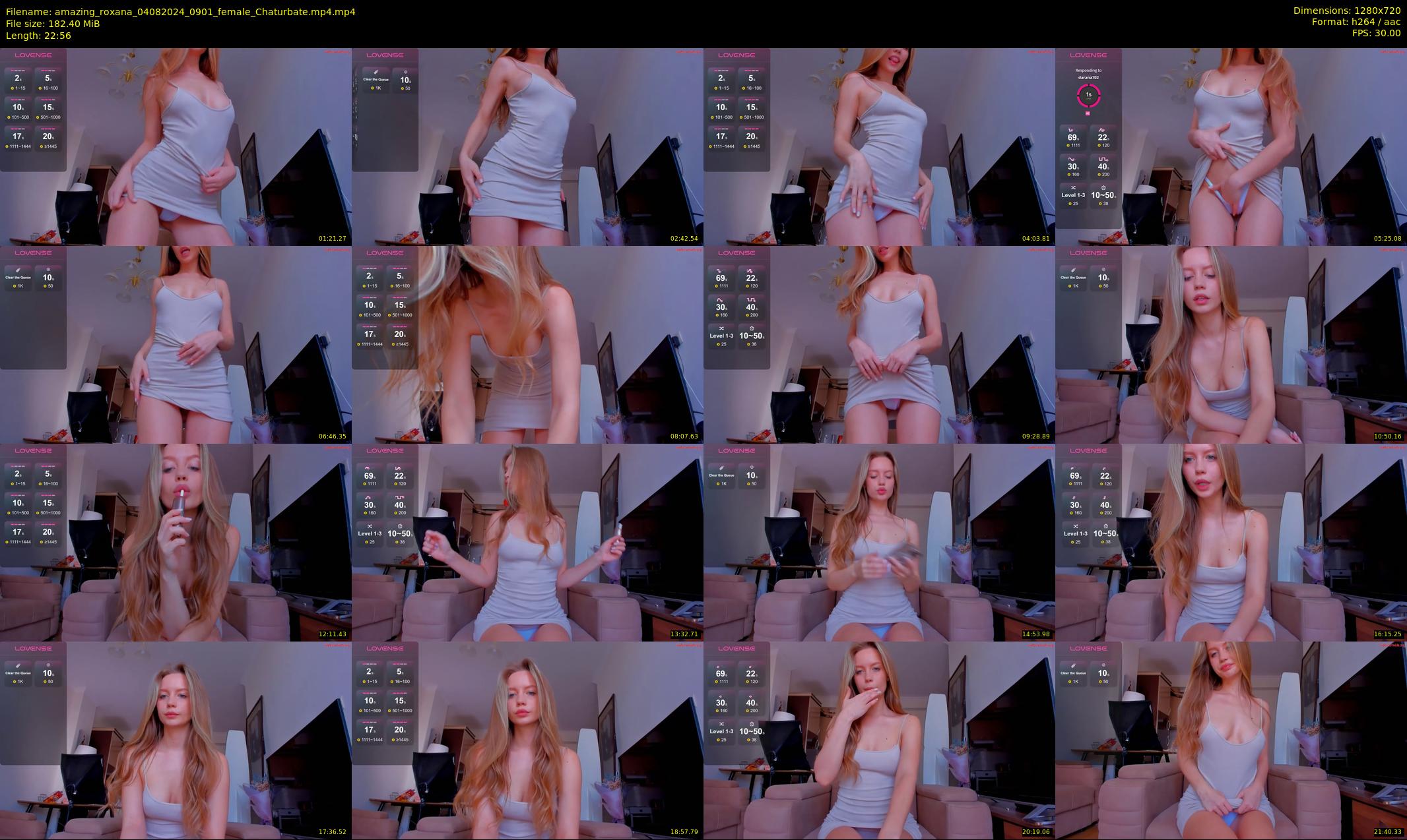 amazing_roxana — 23 minute Chaturbate female cam show recording, 720p, Aug 4, 2024
