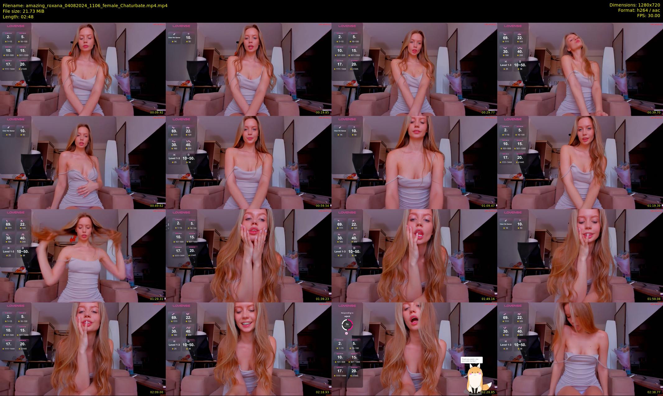 amazing_roxana — 3 minute Chaturbate female cam show recording, 720p, Aug 4, 2024
