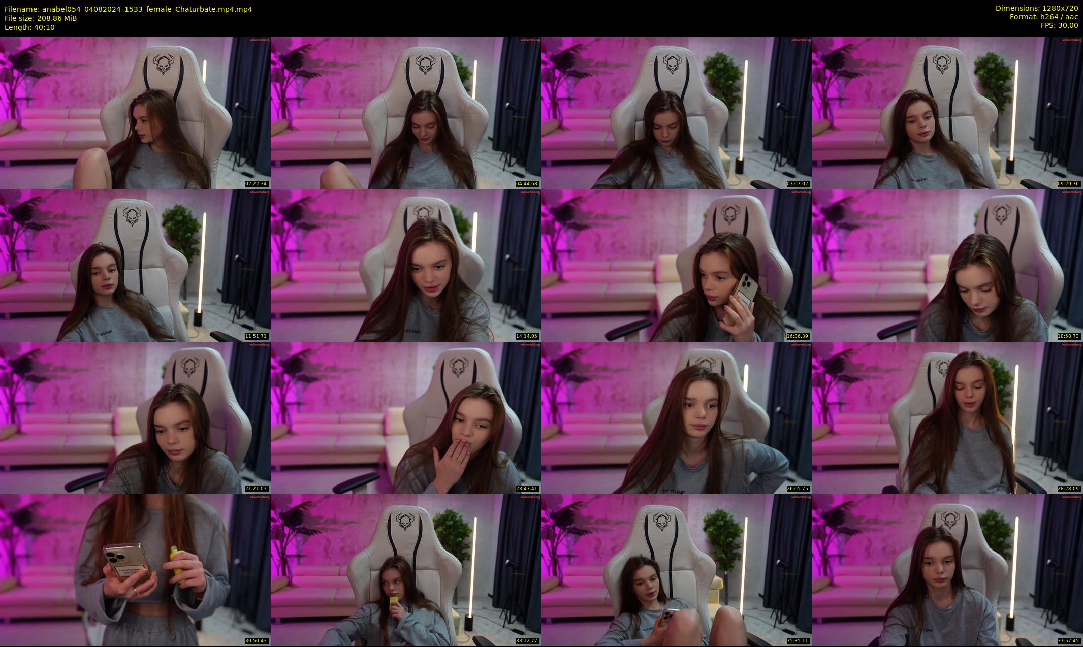 anabel054 — 41 minute Chaturbate female cam show recording, 720p, Aug 4, 2024