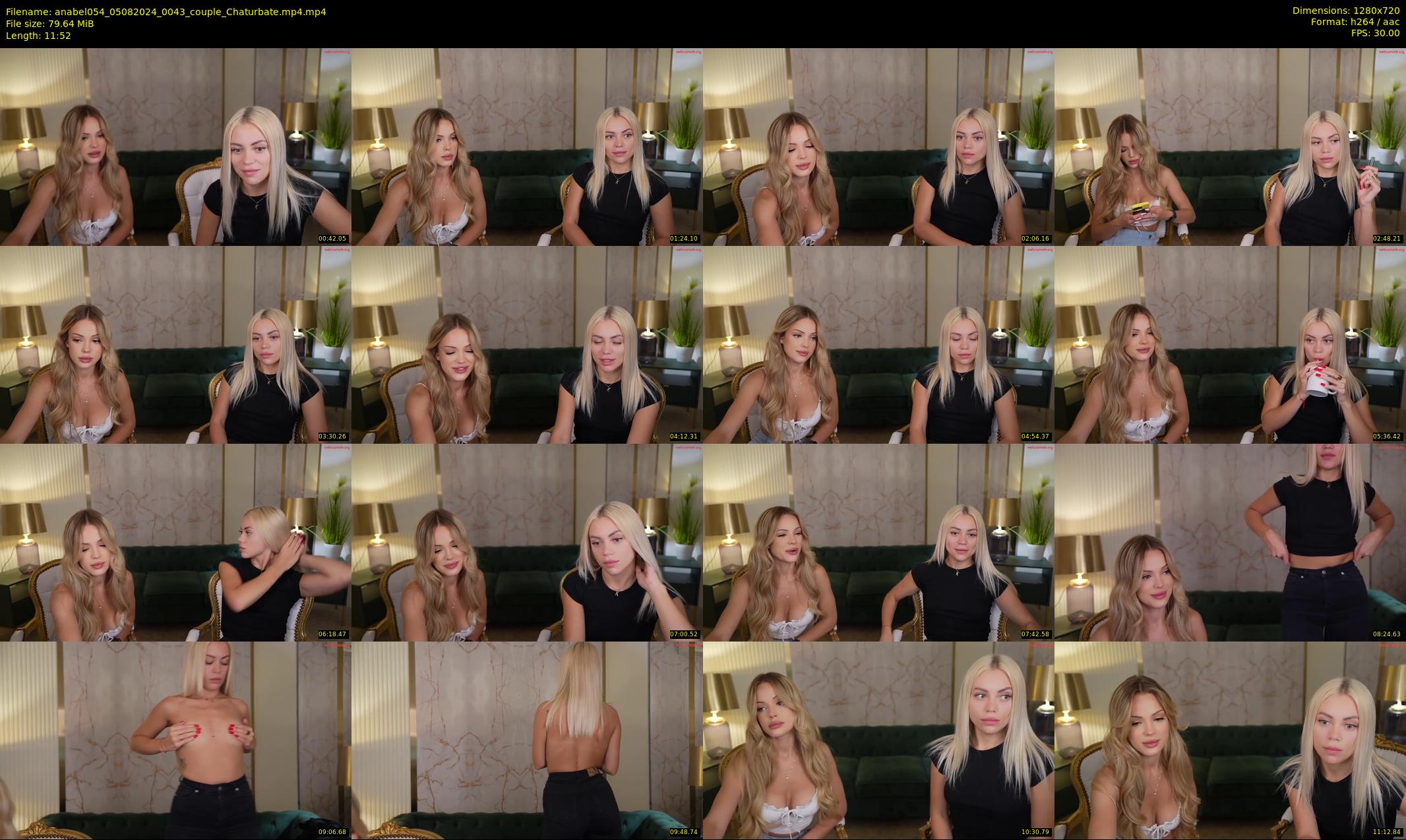 anabel054 — 12 minute Chaturbate female cam show recording, 720p, Aug 5, 2024