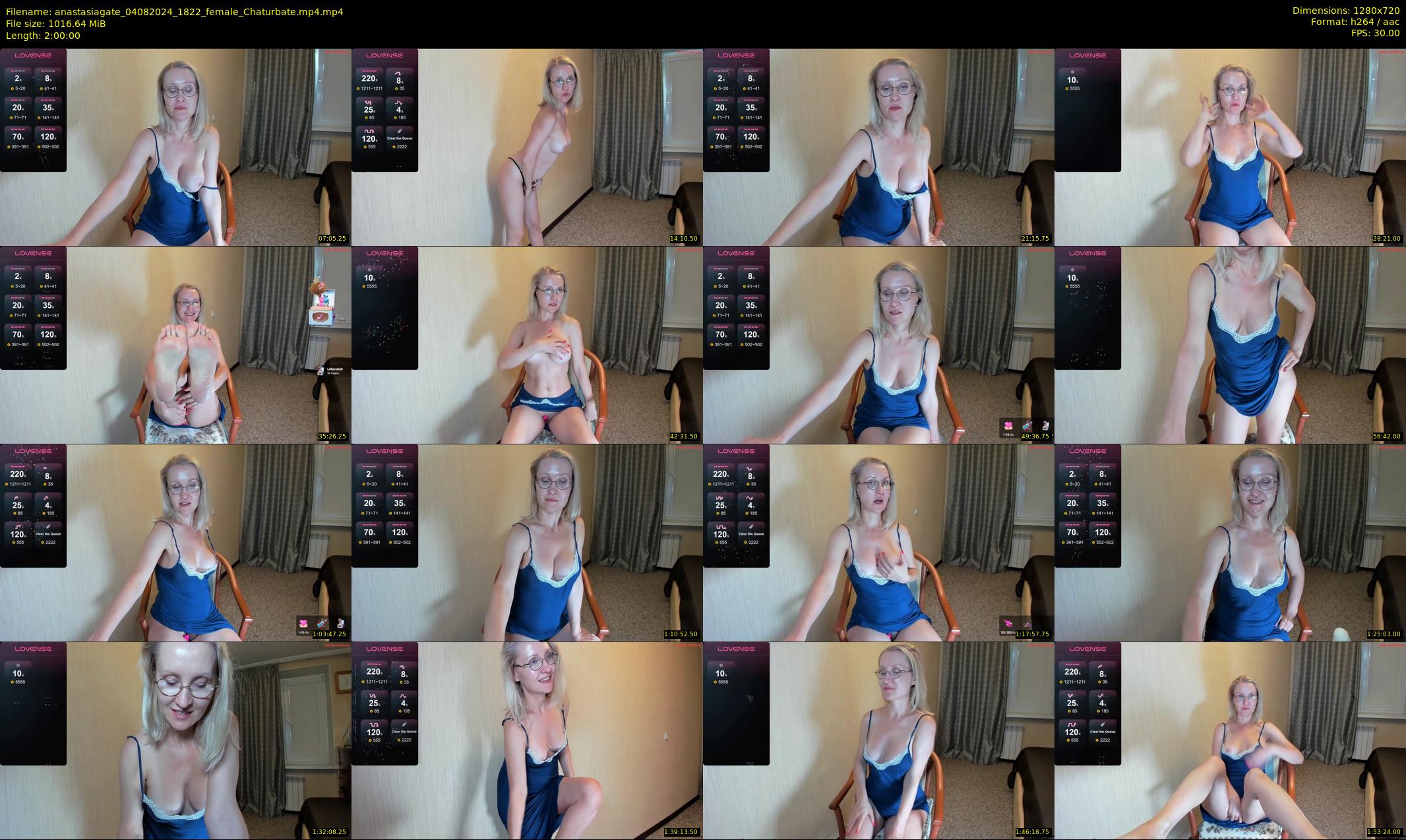 anastasiagate — 120 minute Chaturbate female cam show recording, 720p, Aug 4, 2024