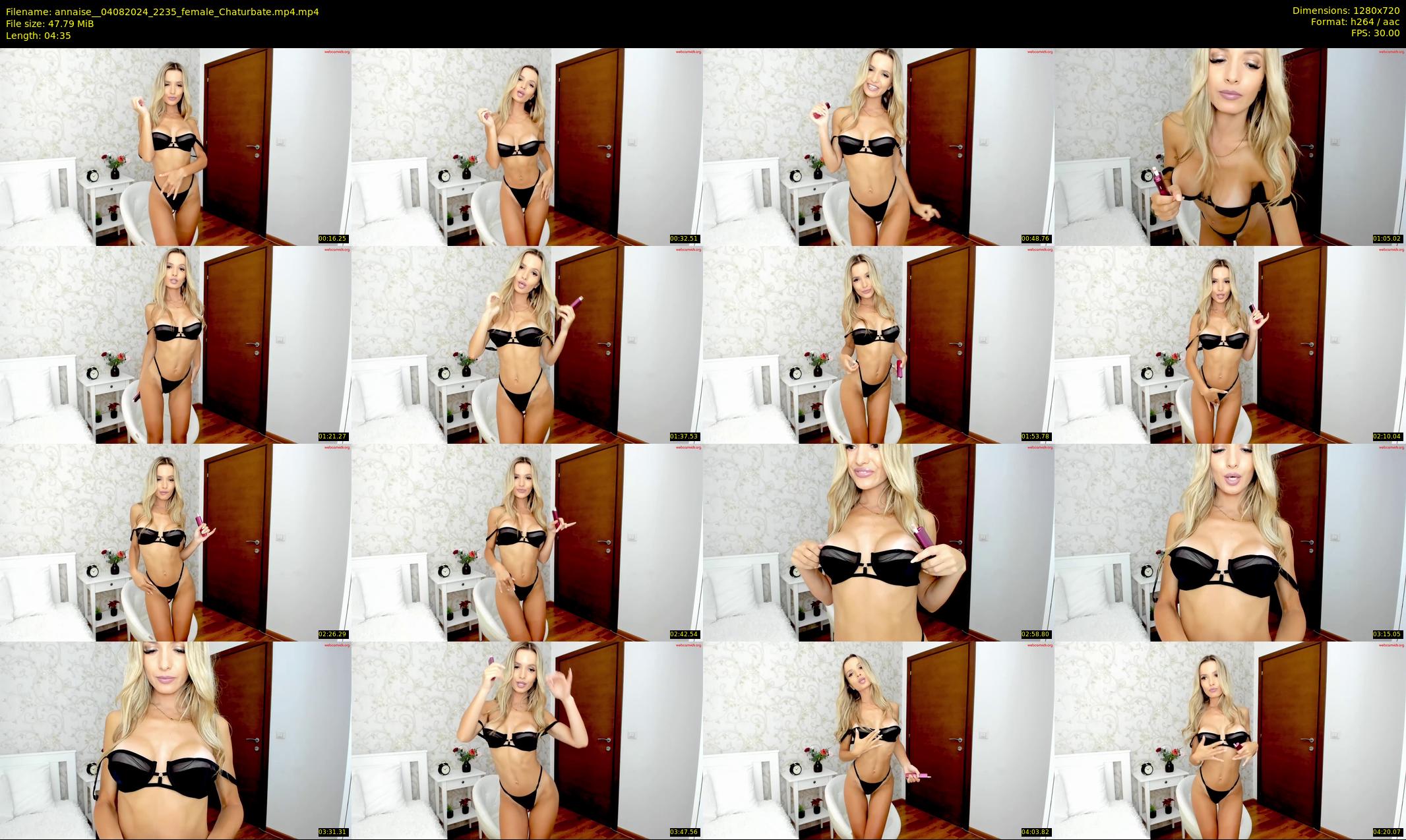 annaise_ — 5 minute Chaturbate female cam show recording, 720p, Aug 4, 2024