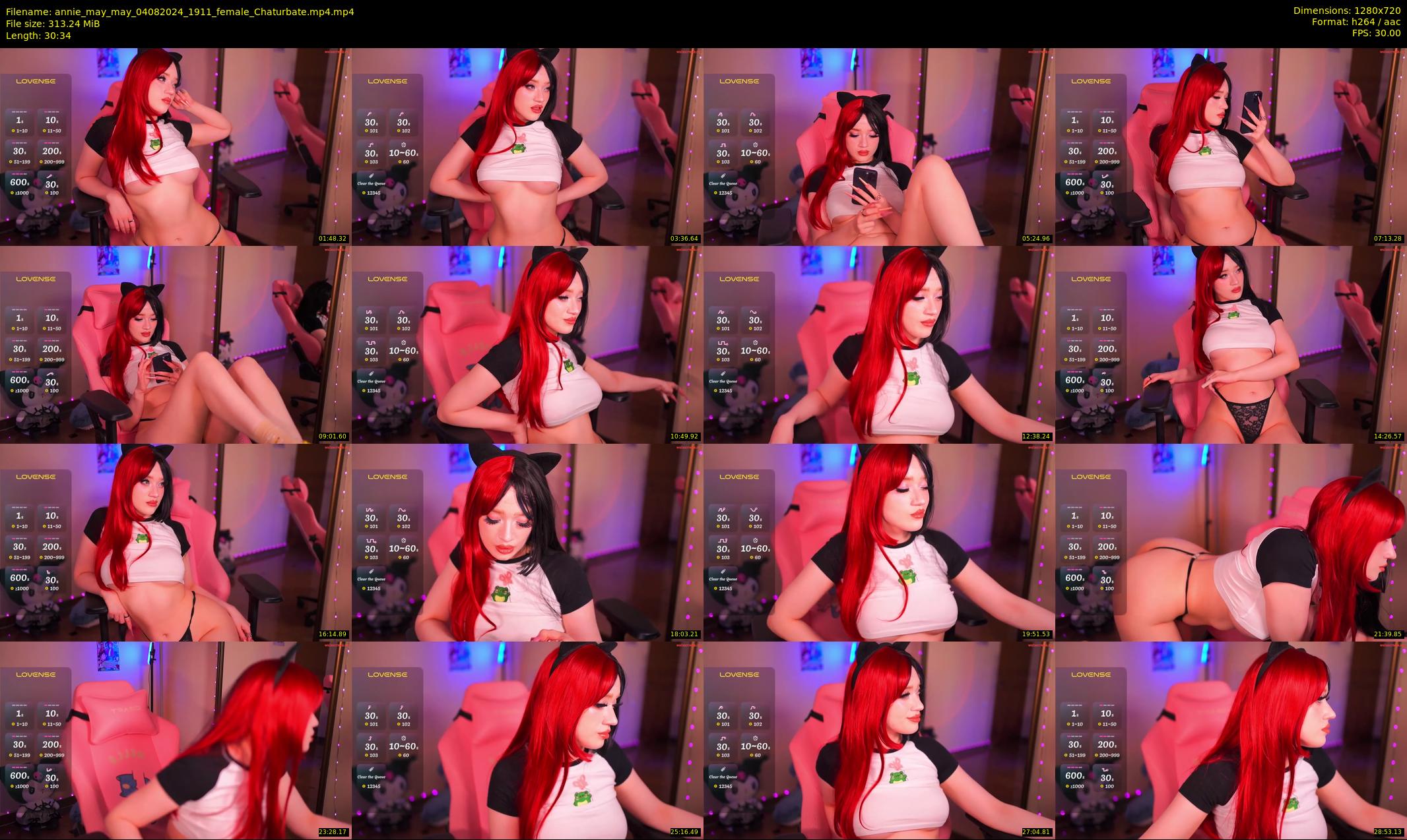 annie_may_may — 31 minute Chaturbate female cam show recording, 720p, Aug 4, 2024