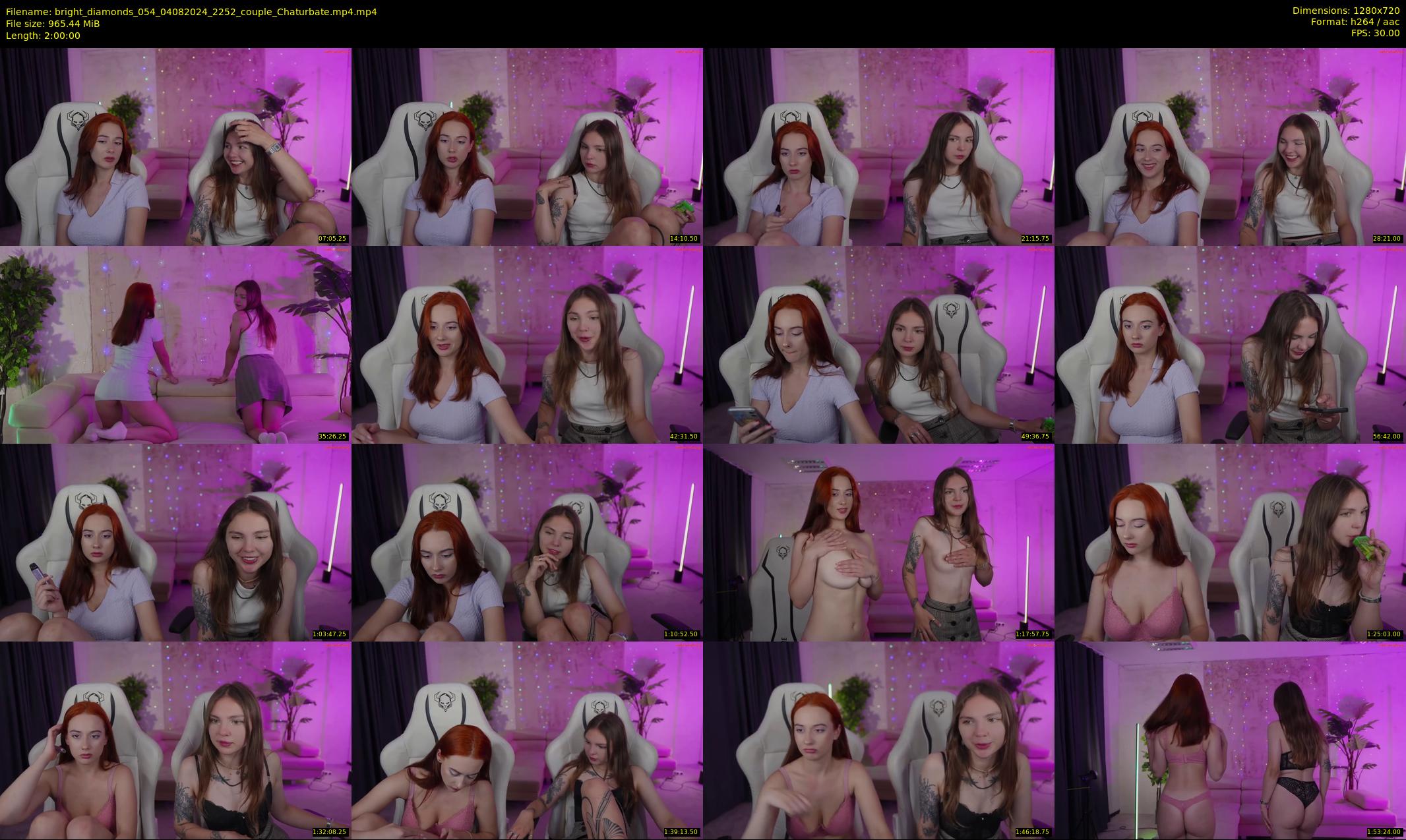 bright_diamonds_054 — 120 minute Chaturbate couple cam show recording, 720p, Aug 4, 2024