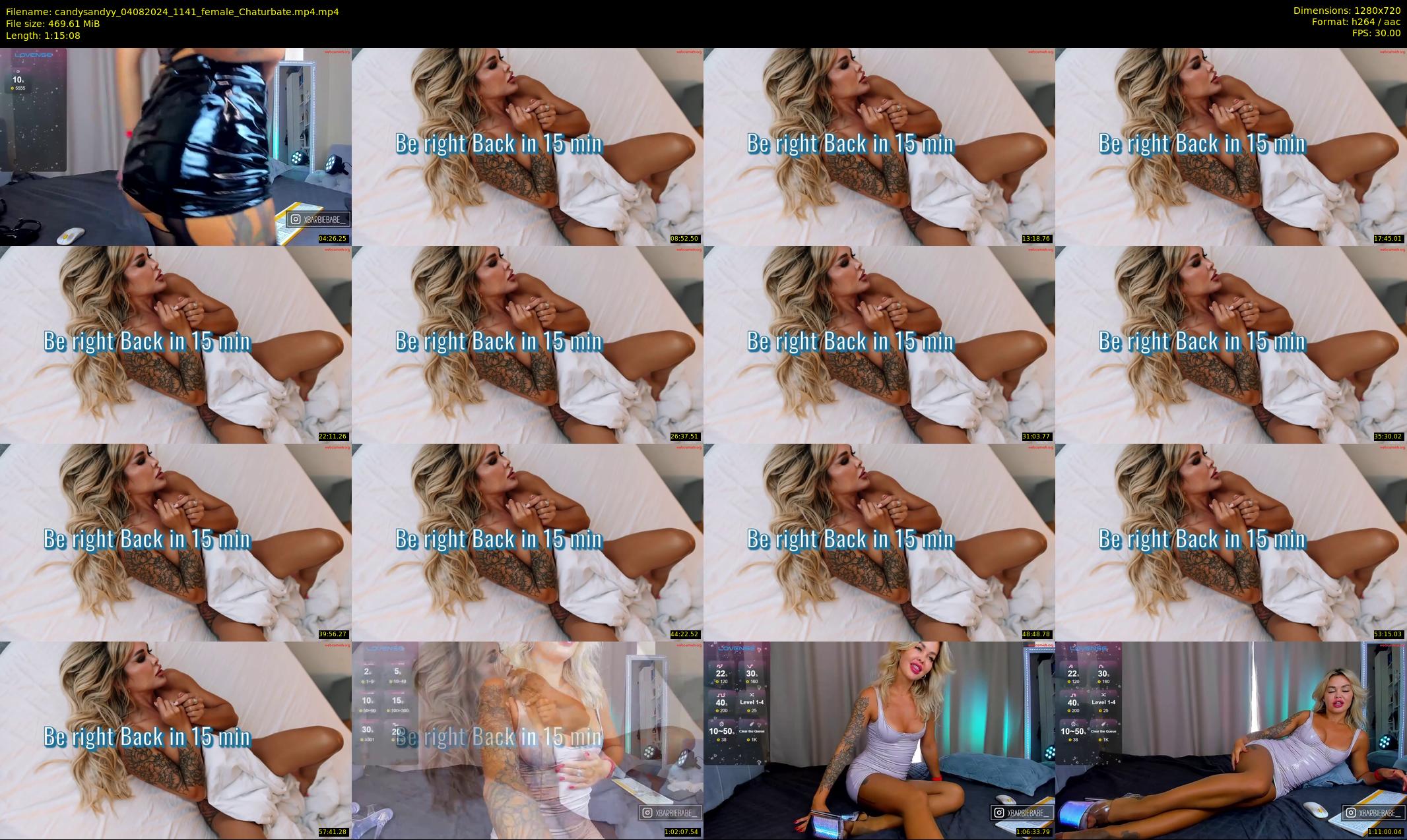 candysandyy — 76 minute Chaturbate female cam show recording, 720p, Aug 4, 2024