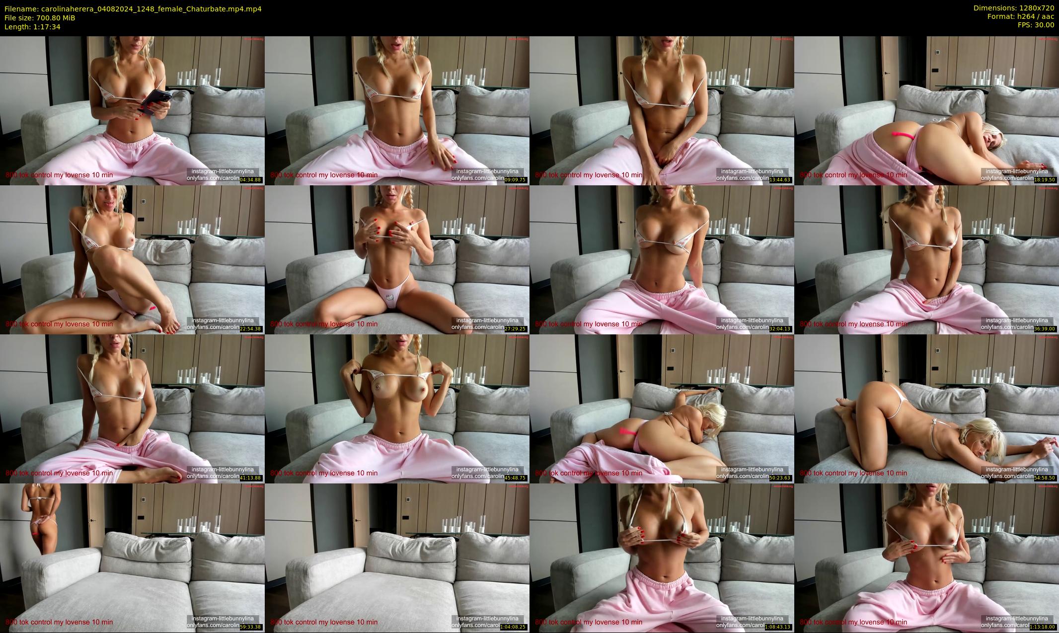 carolinaherera — 78 minute Chaturbate female cam show recording, 720p, Aug 4, 2024