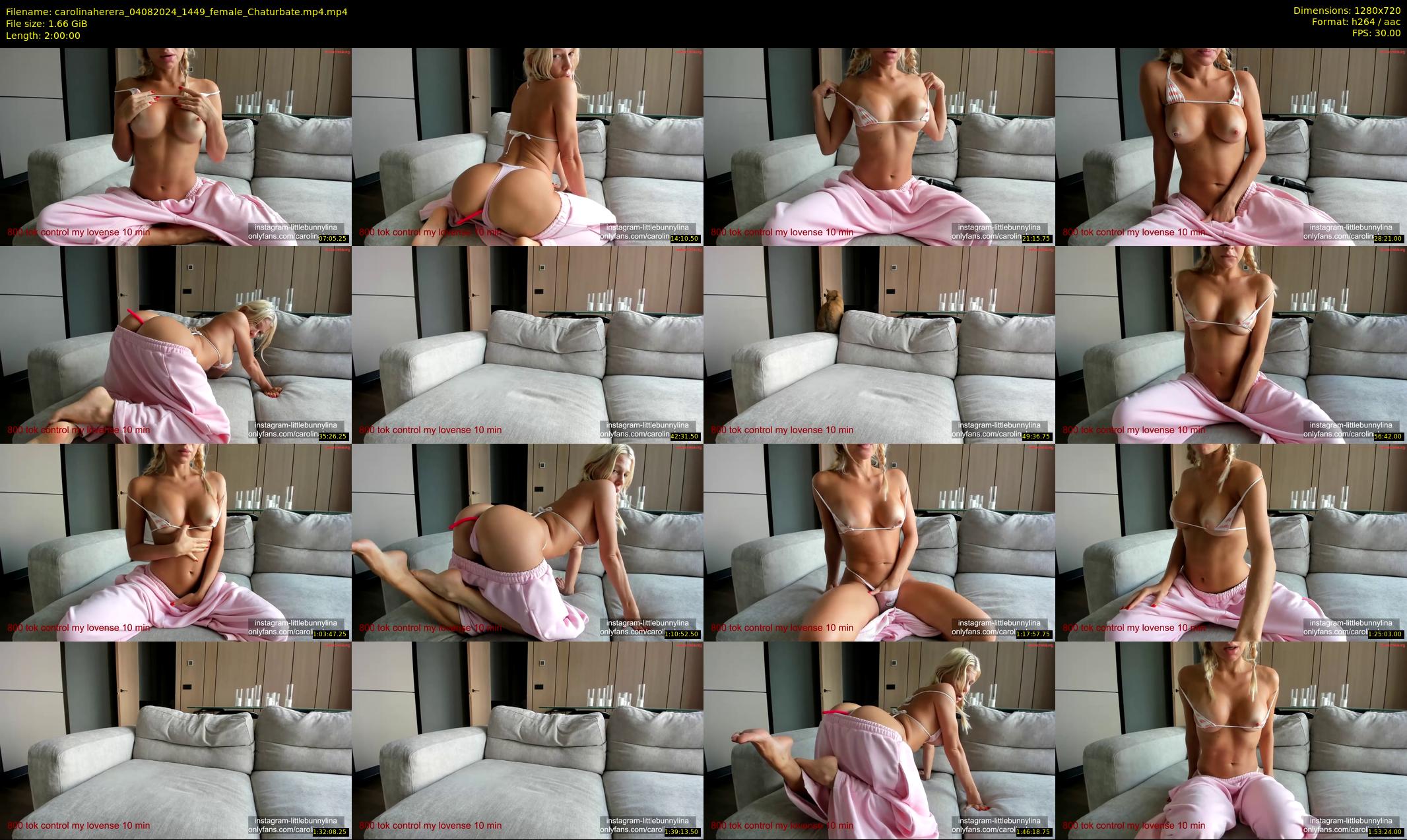 carolinaherera — 120 minute Chaturbate female cam show recording, 720p, Aug 4, 2024
