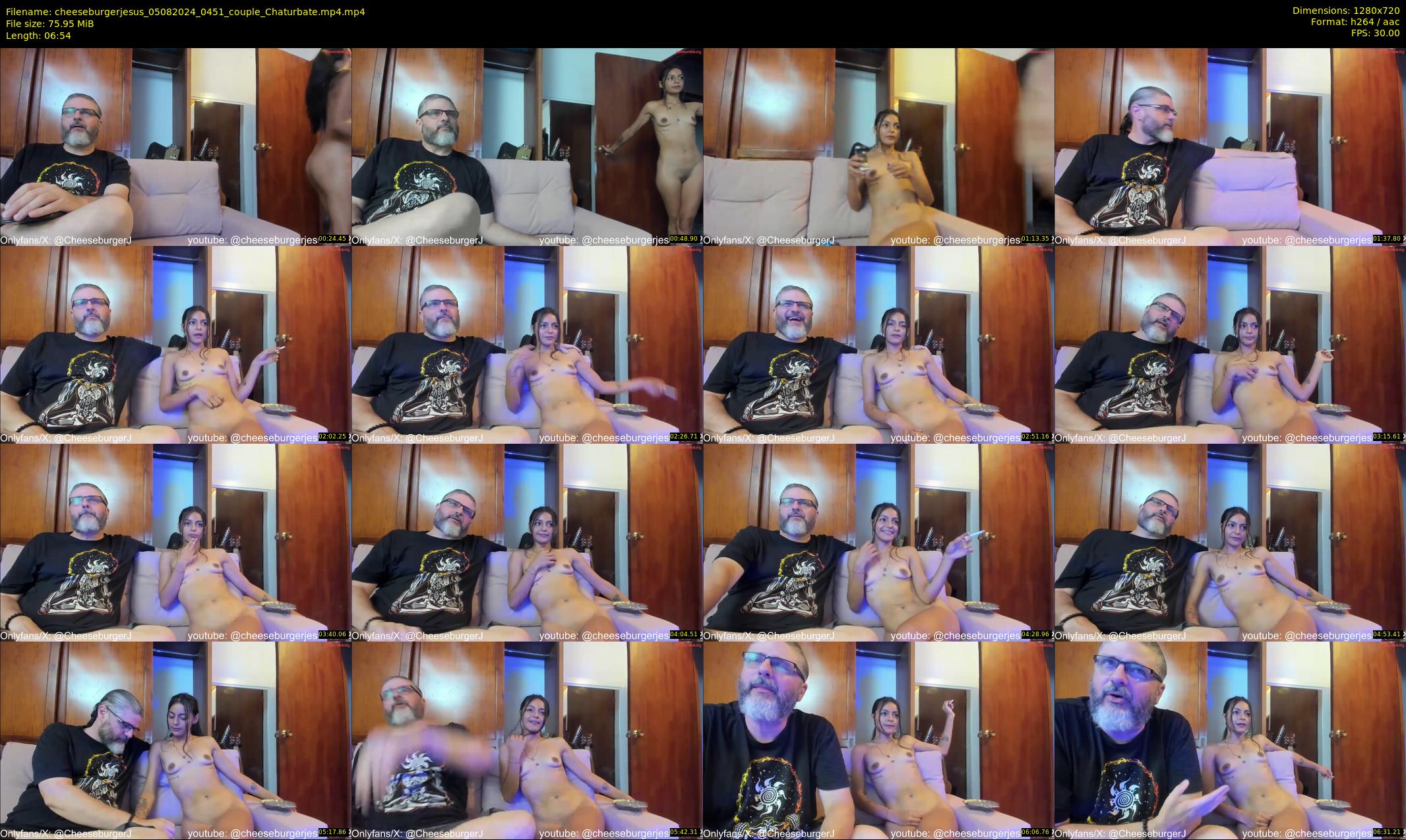 cheeseburgerjesus — 7 minute Chaturbate couple cam show recording, 720p, Aug 5, 2024