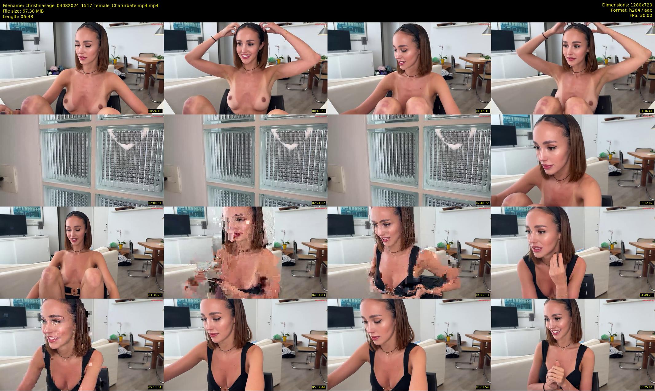 christinasage — 7 minute Chaturbate female cam show recording, 720p, Aug 4, 2024