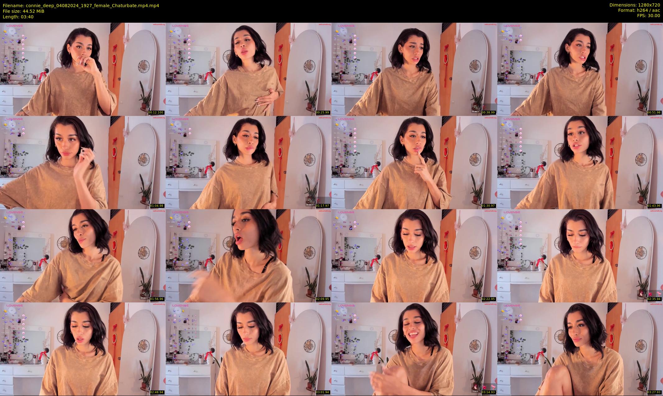 connie_deep — 4 minute Chaturbate female cam show recording, 720p, Aug 4, 2024