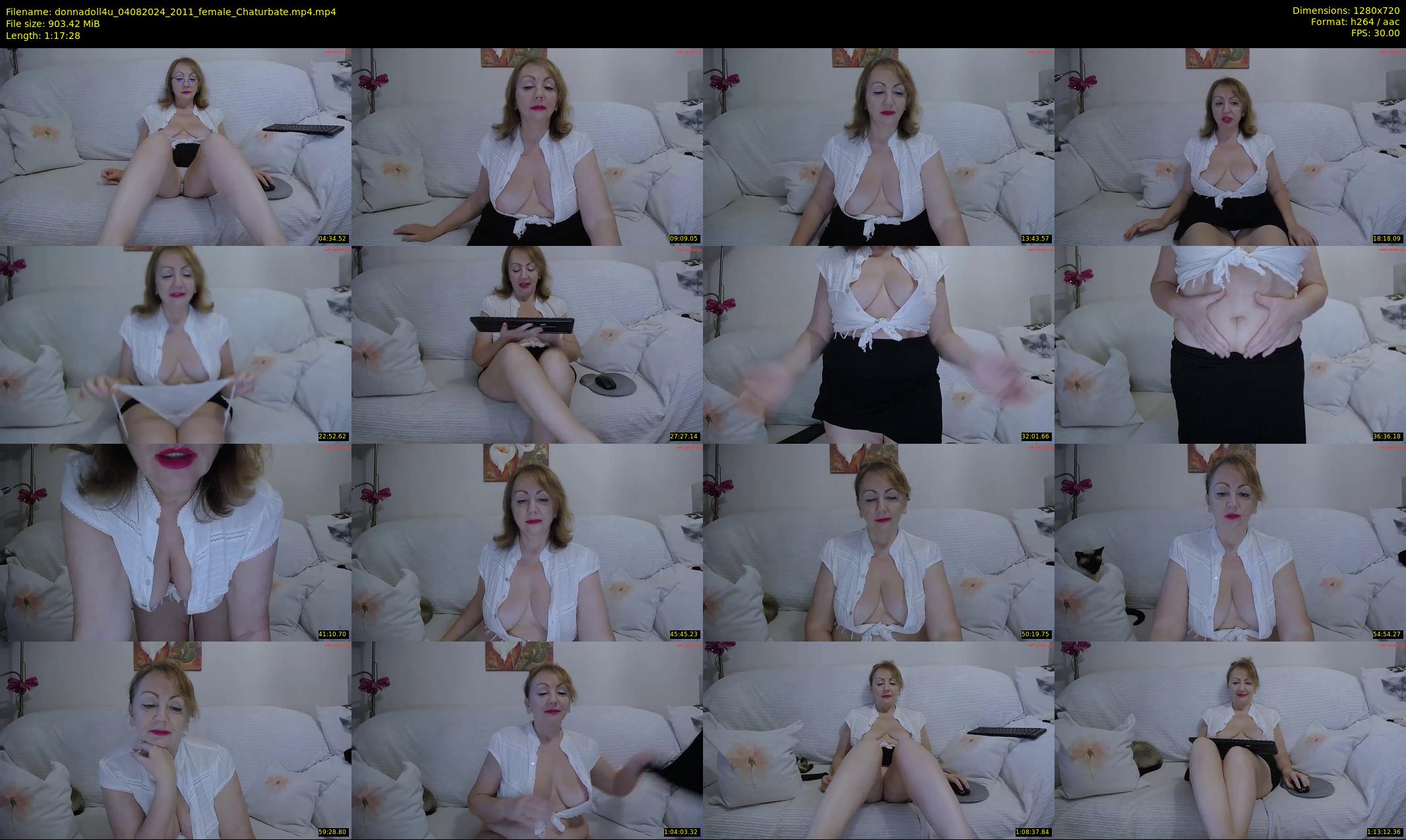 donnadoll4u — 78 minute Chaturbate female cam show recording, 720p, Aug 4, 2024