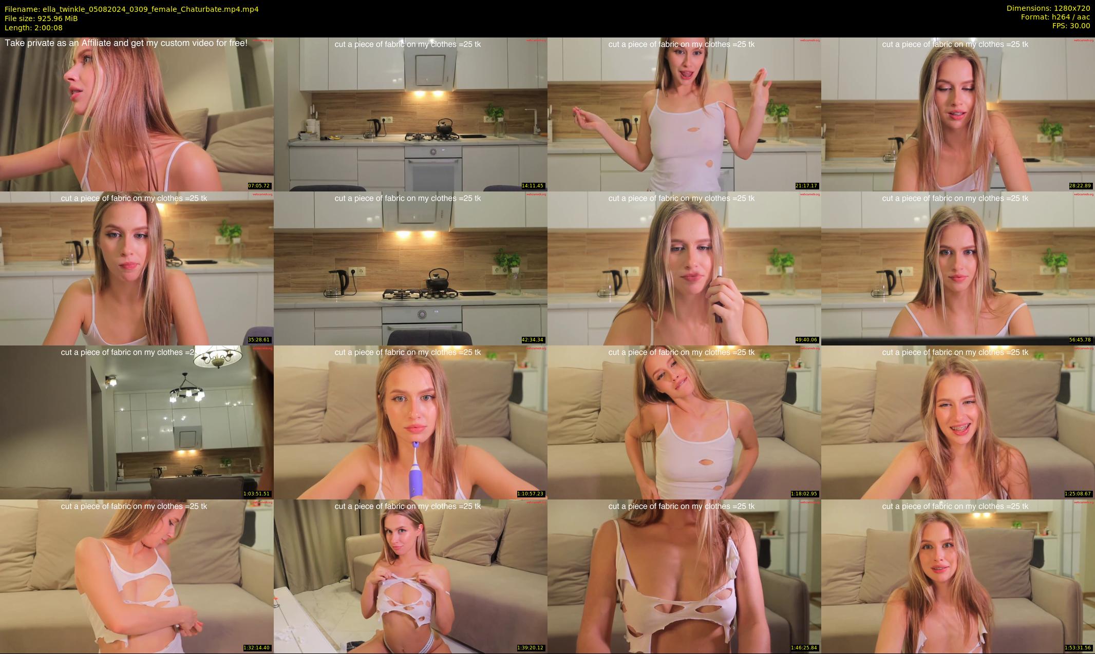 ella_twinkle — 121 minute Chaturbate female cam show recording, 720p, Aug 5, 2024