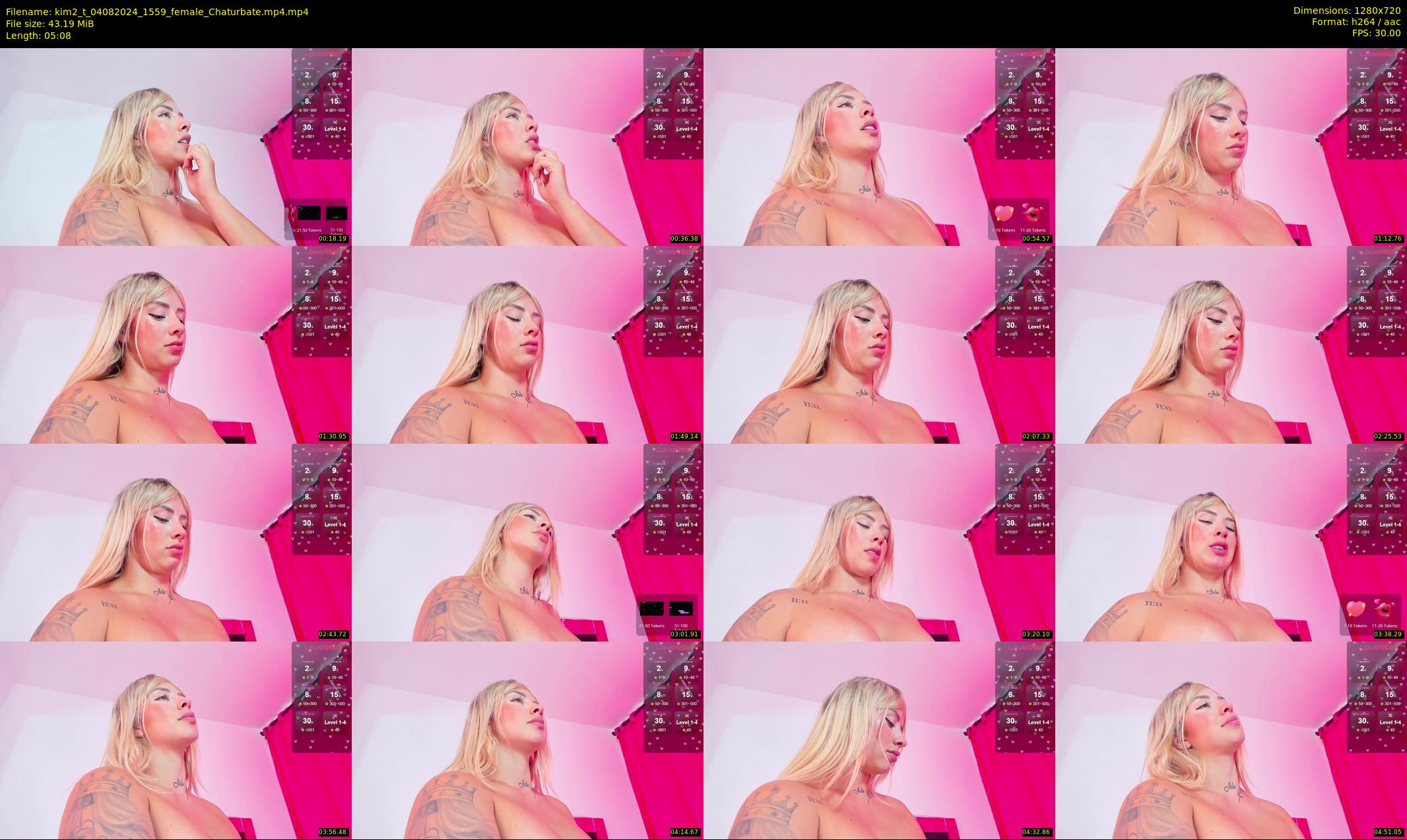 kim2_t — 6 minute Chaturbate female cam show recording, 720p, Aug 4, 2024