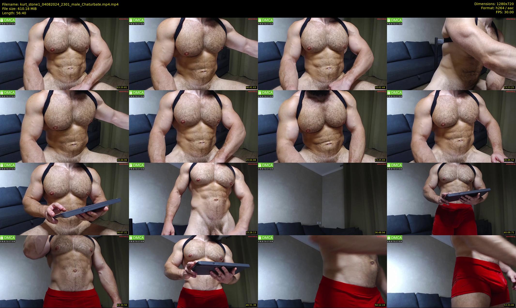 kurt_stone1 — 57 minute Chaturbate male cam show recording, 720p, Aug 4, 2024