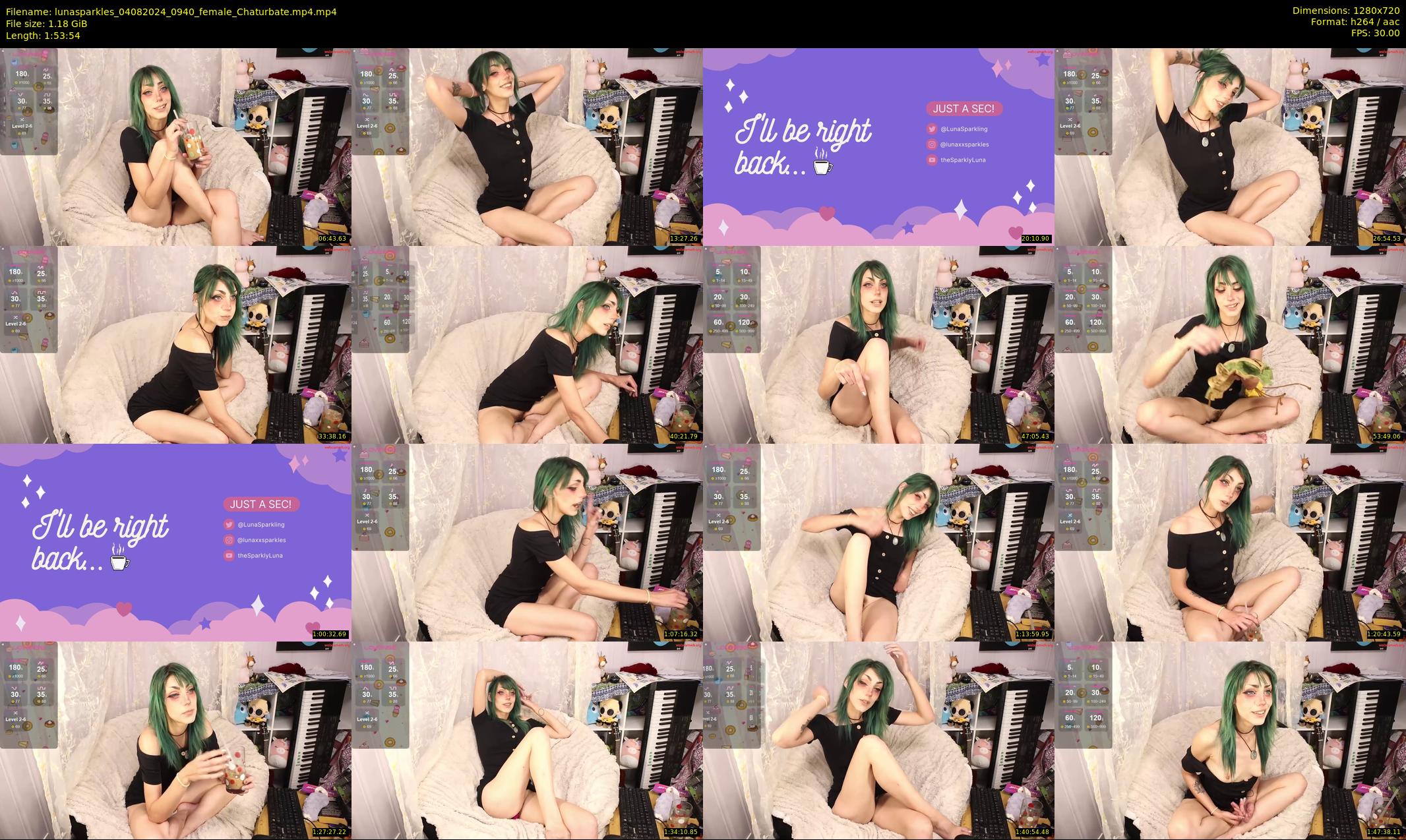 lunasparkles — 114 minute Chaturbate female cam show recording, 720p, Aug 4, 2024