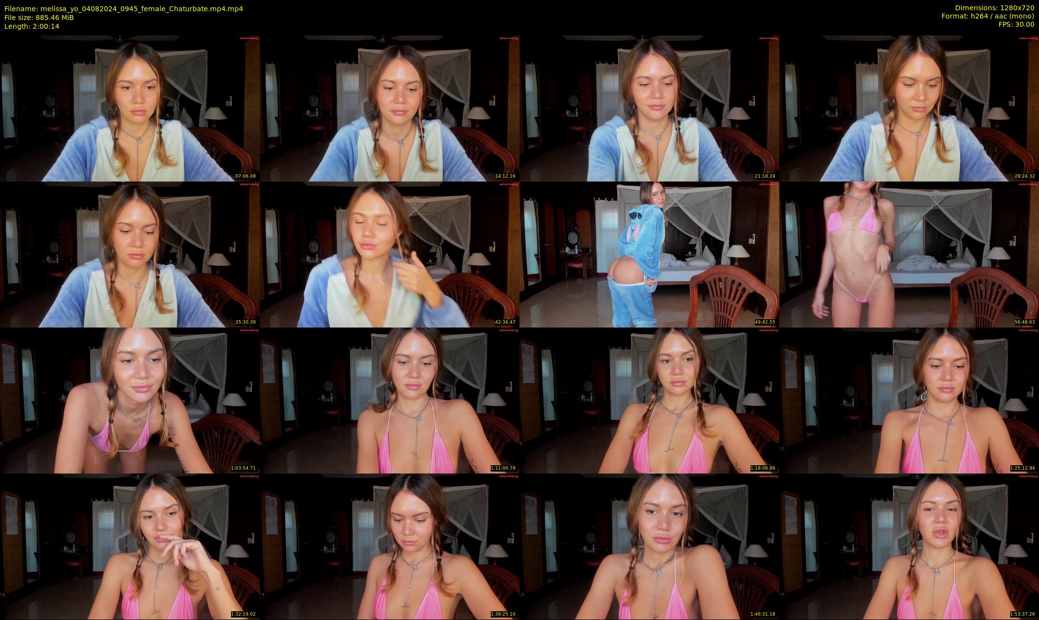 melissa_yo — 121 minute Chaturbate female cam show recording, 720p, Aug 4, 2024