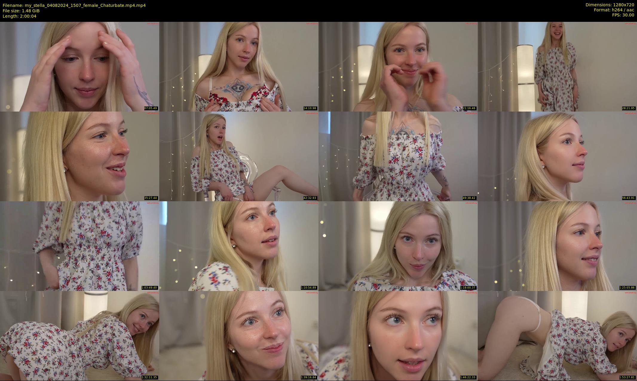 my_stella — 121 minute Chaturbate female cam show recording, 720p, Aug 4, 2024
