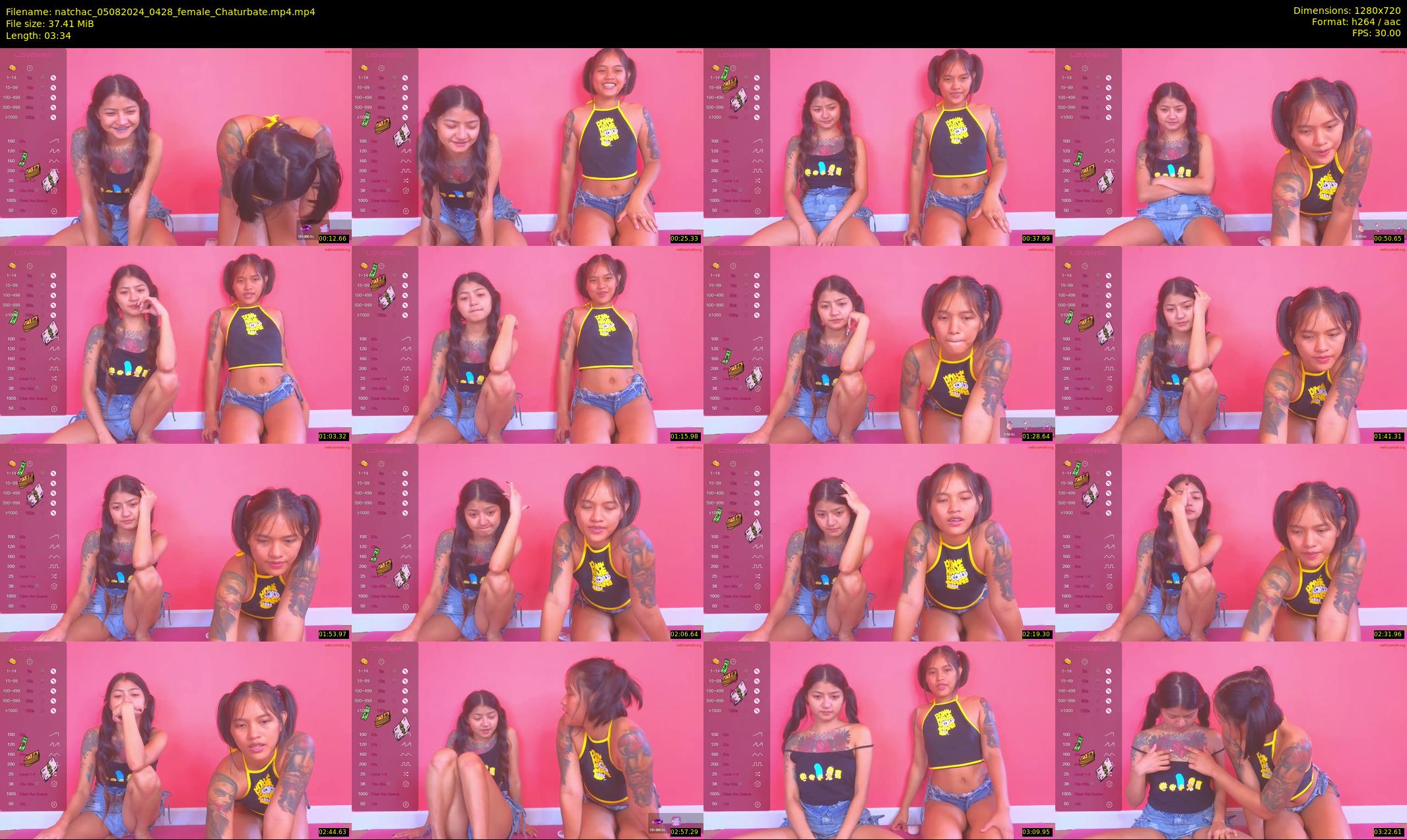 natchac — 4 minute Chaturbate female cam show recording, 720p, Aug 5, 2024