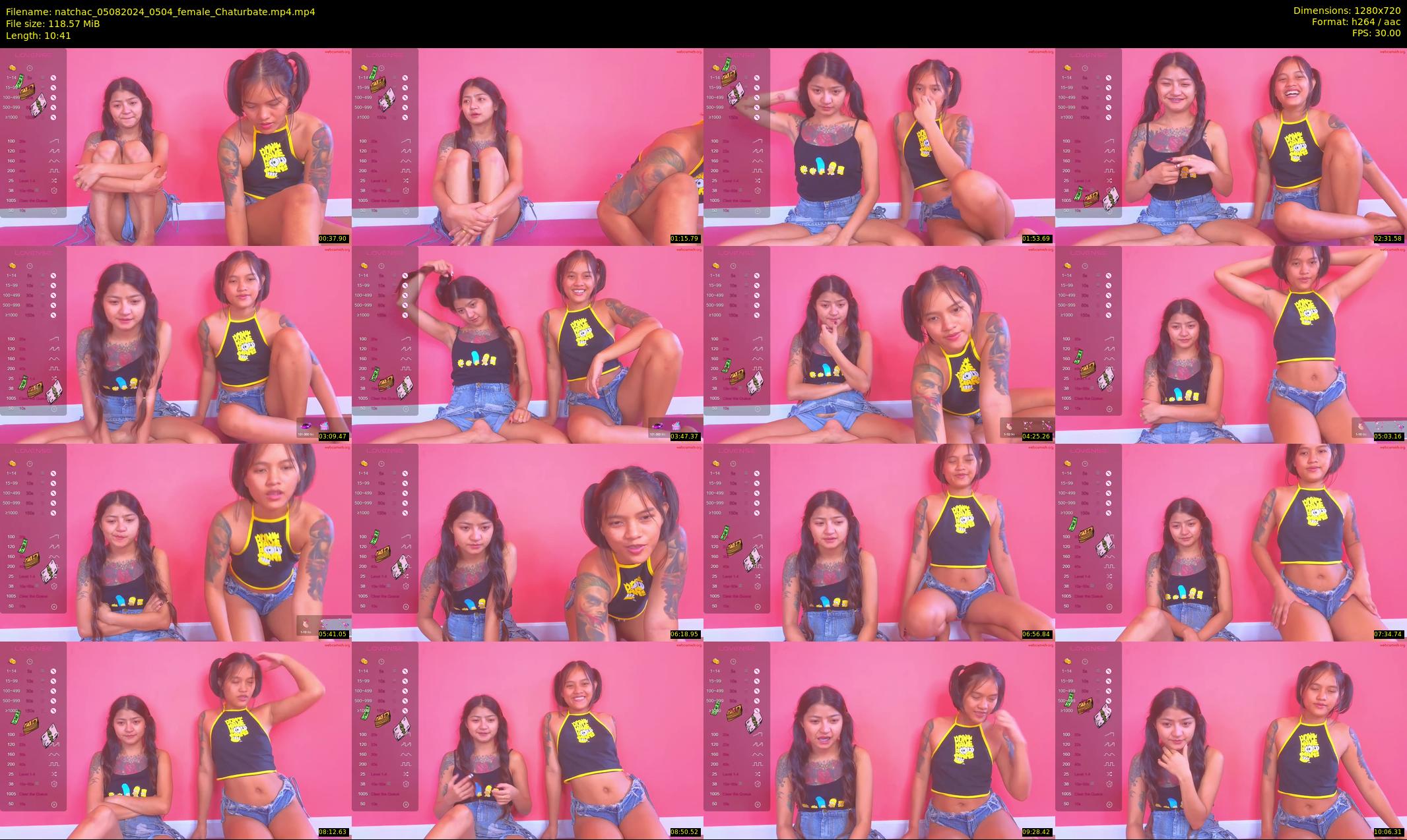 natchac — 11 minute Chaturbate female cam show recording, 720p, Aug 5, 2024