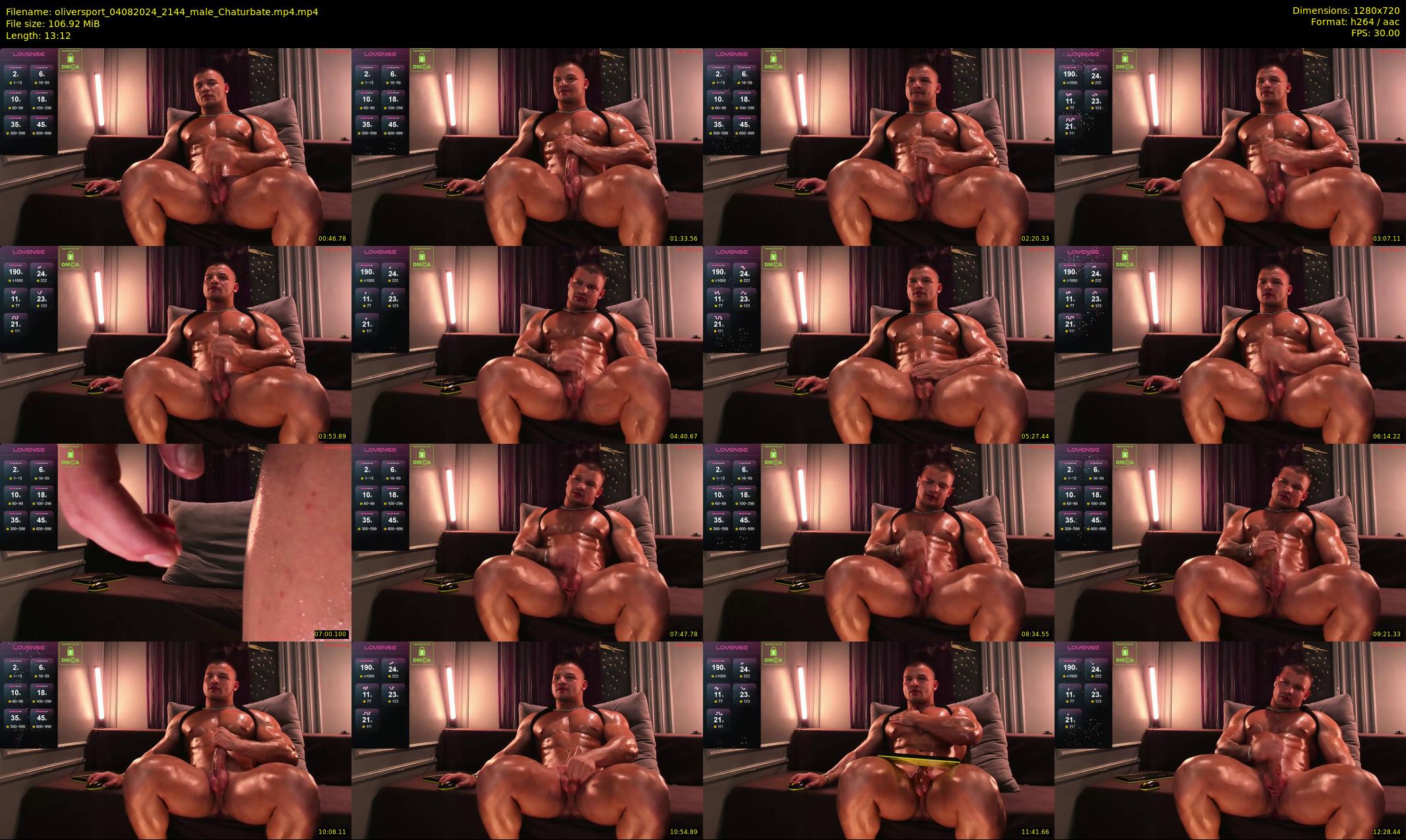 oliversport — 14 minute Chaturbate male cam show recording, 720p, Aug 4, 2024