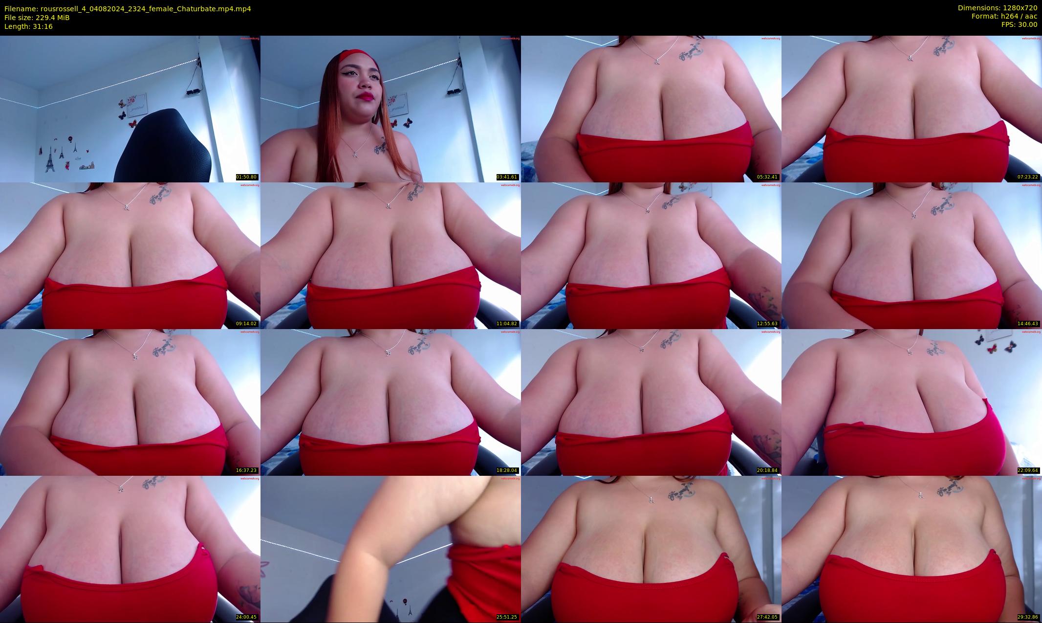 rousrossell_4 — 32 minute Chaturbate female cam show recording, 720p, Aug 4, 2024
