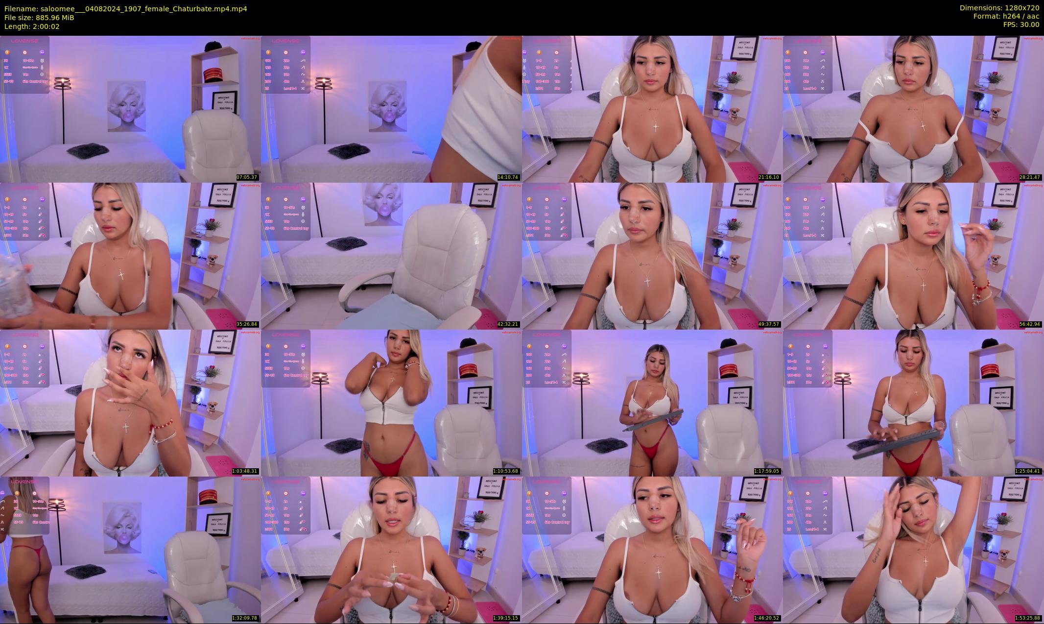 saloomee__ — 121 minute Chaturbate female cam show recording, 720p, Aug 4, 2024