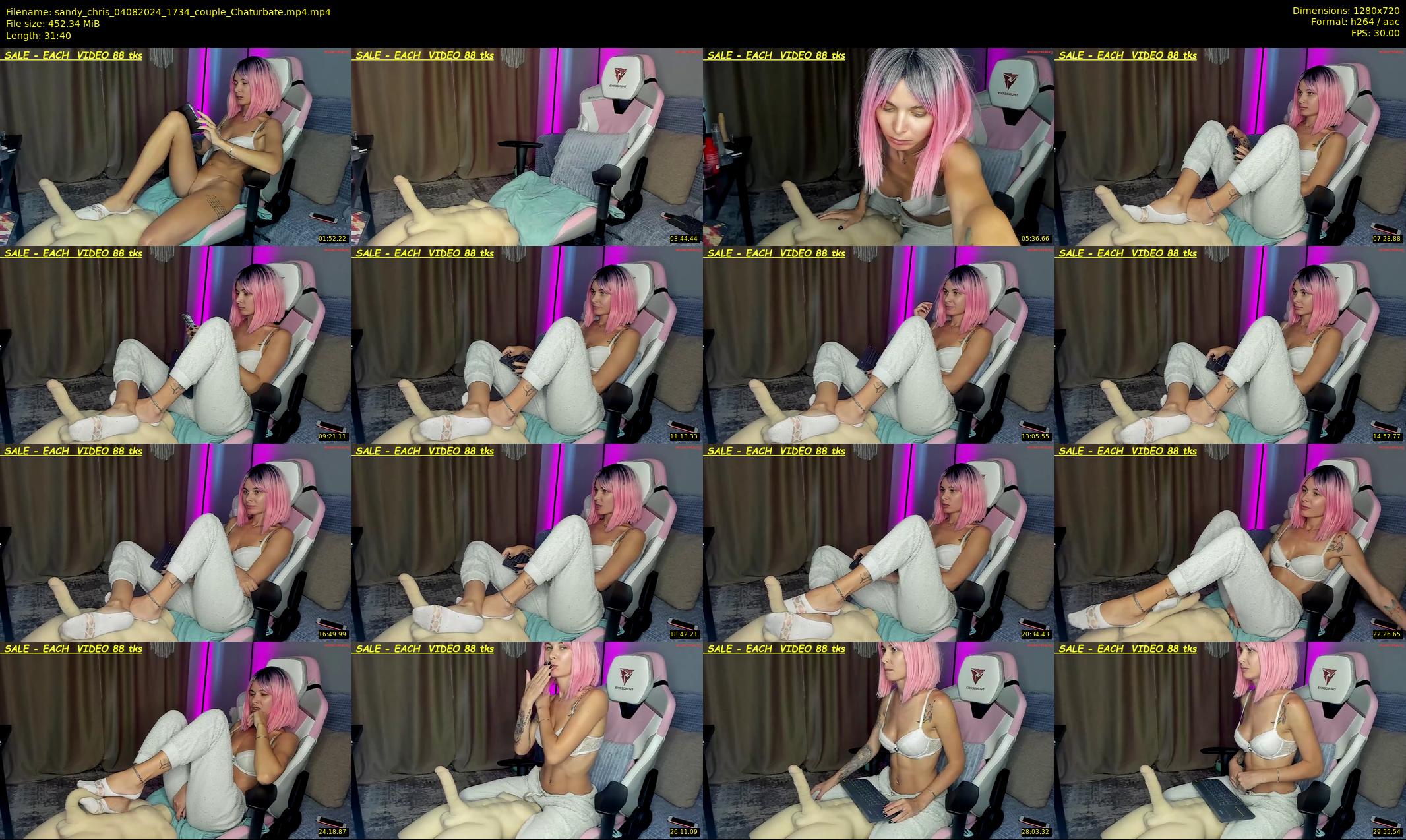 sandy_chris — 32 minute Chaturbate couple cam show recording, 720p, Aug 4, 2024