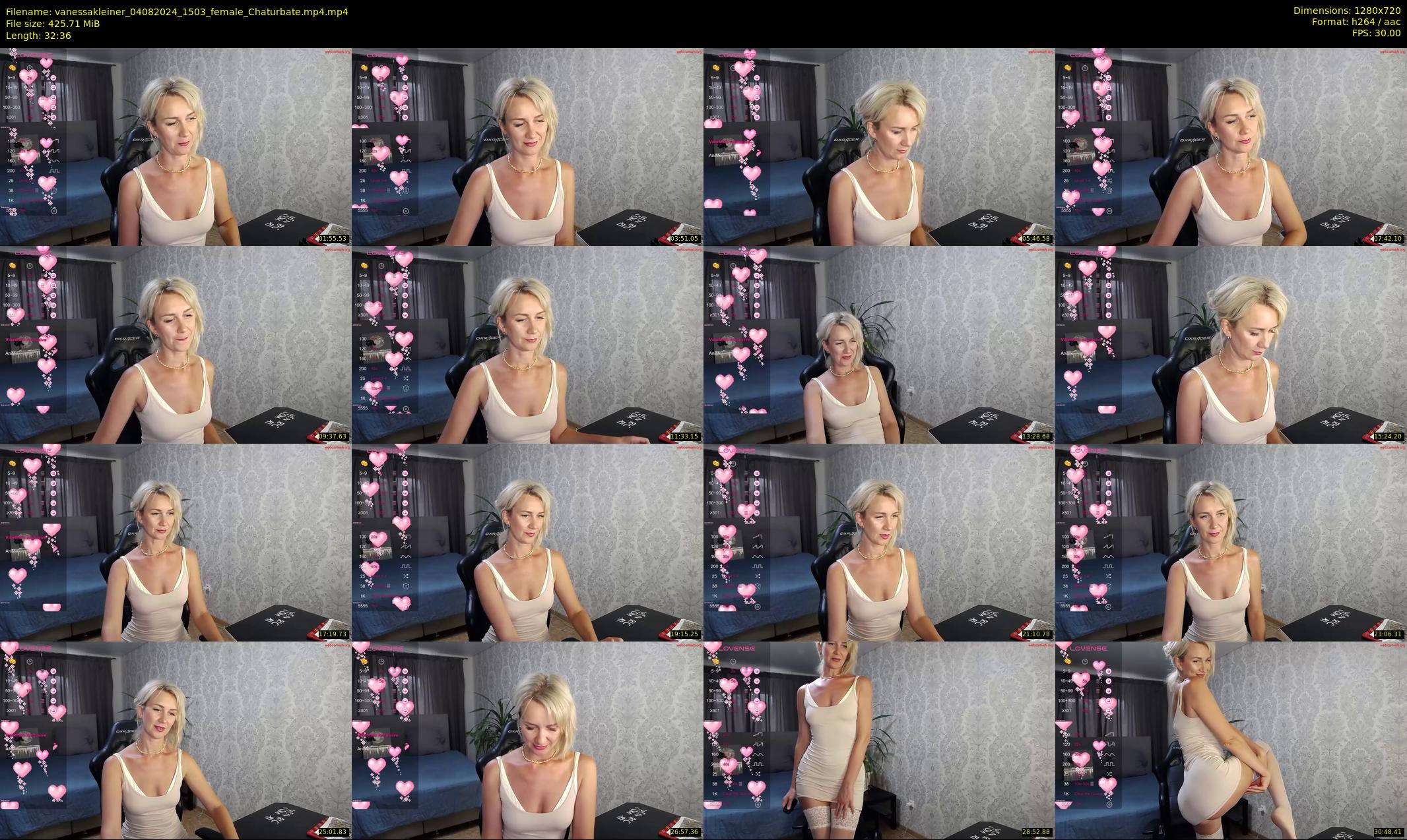 vanessakleiner — 33 minute Chaturbate female cam show recording, 720p, Aug 4, 2024