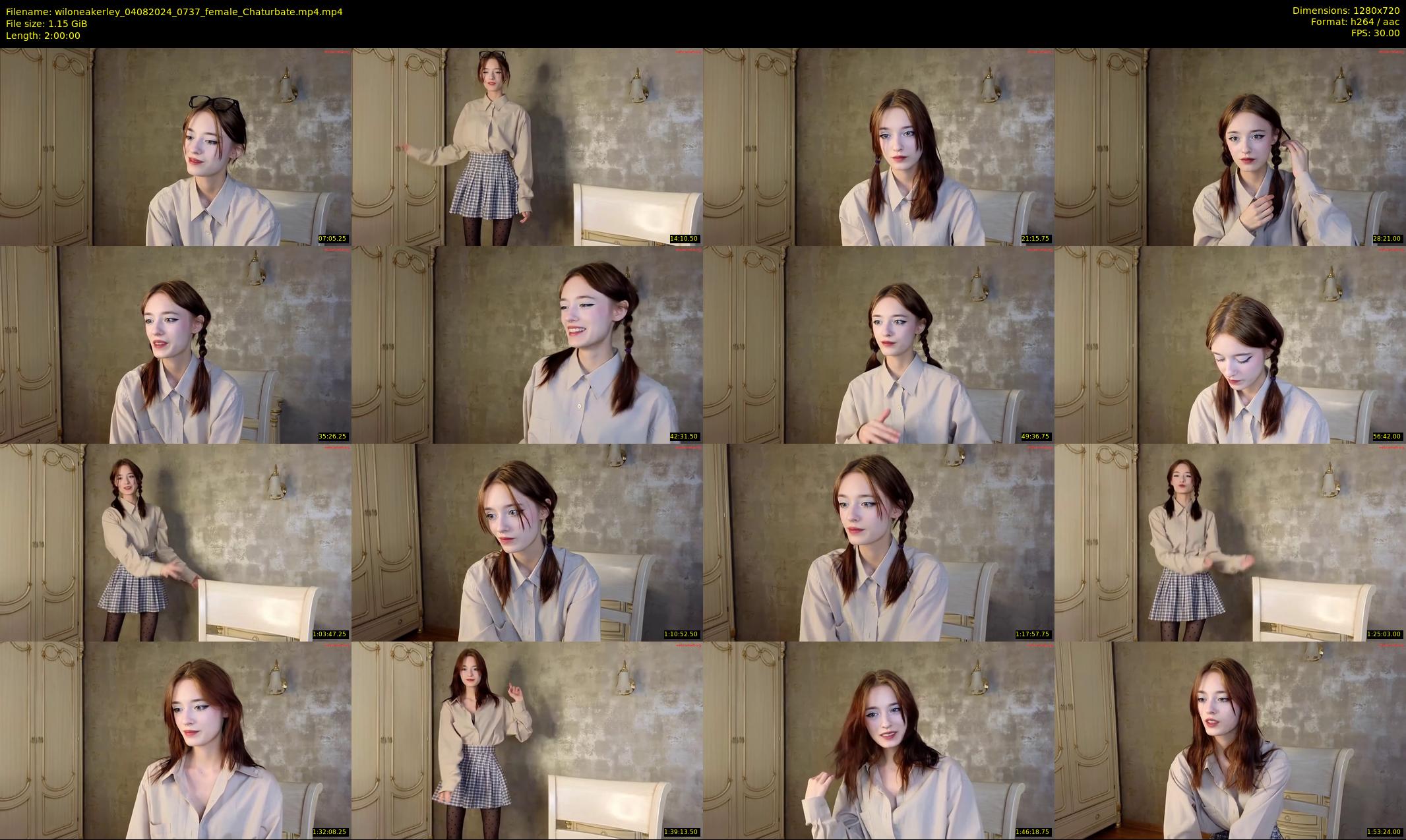 wiloneakerley — 120 minute Chaturbate female cam show recording, 720p, Aug 4, 2024