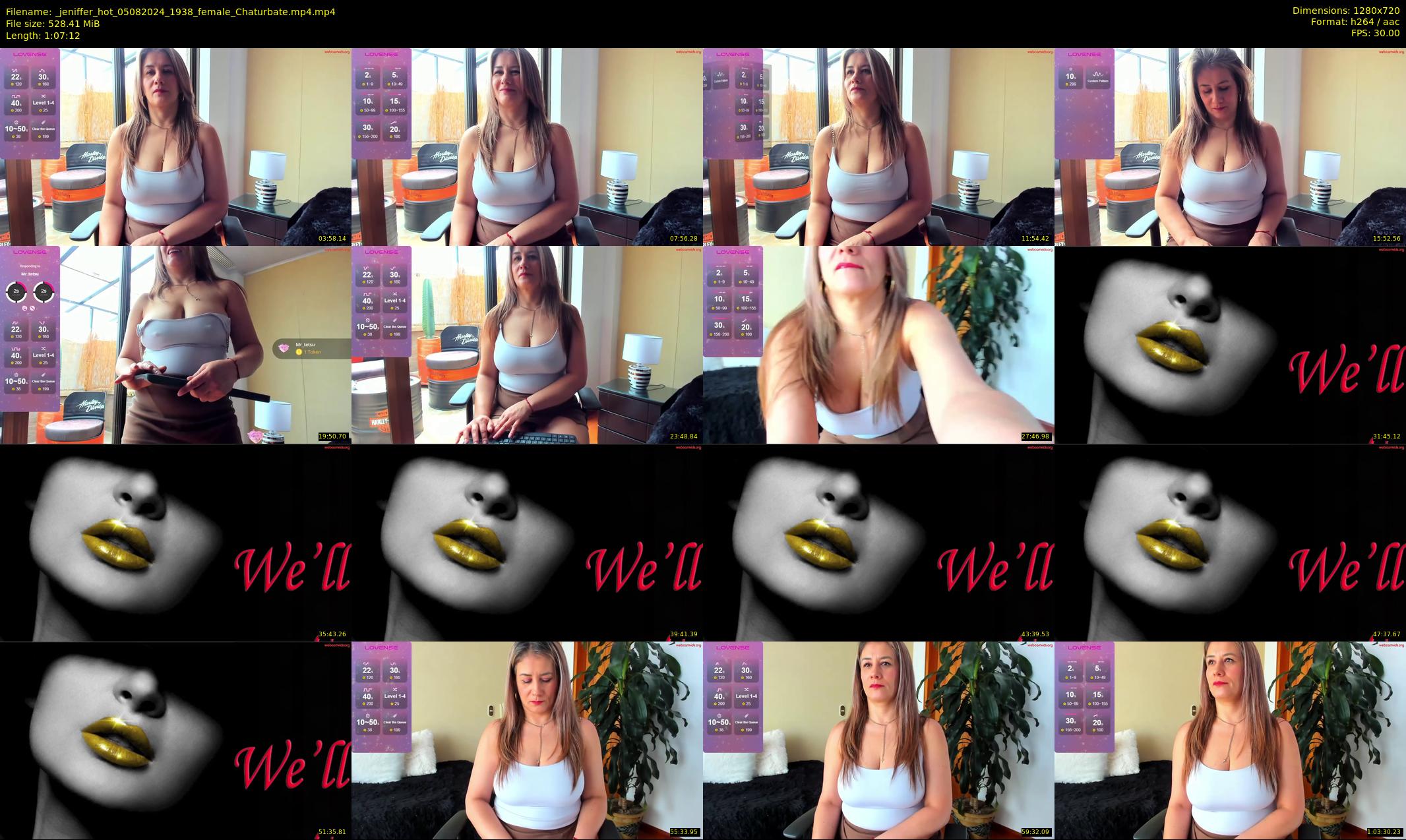_jeniffer_hot — 68 minute Chaturbate female cam show recording, 720p, Aug 5, 2024