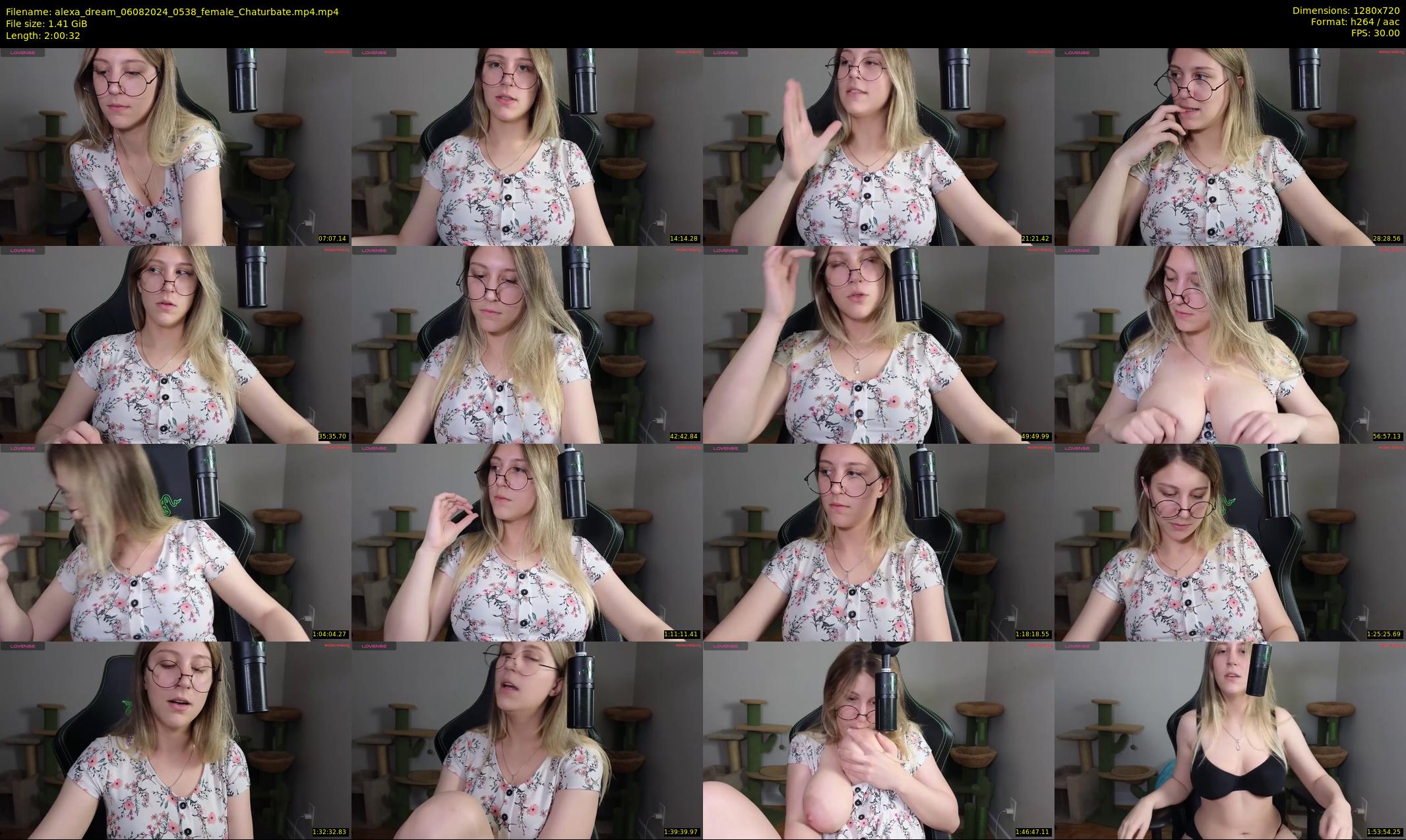 alexa_dream — 121 minute Chaturbate female cam show recording, 720p, Aug 6, 2024