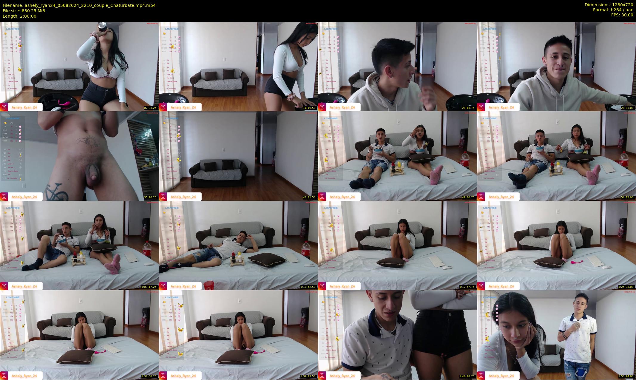 ashely_ryan24 — 120 minute Chaturbate couple cam show recording, 720p, Aug 5, 2024