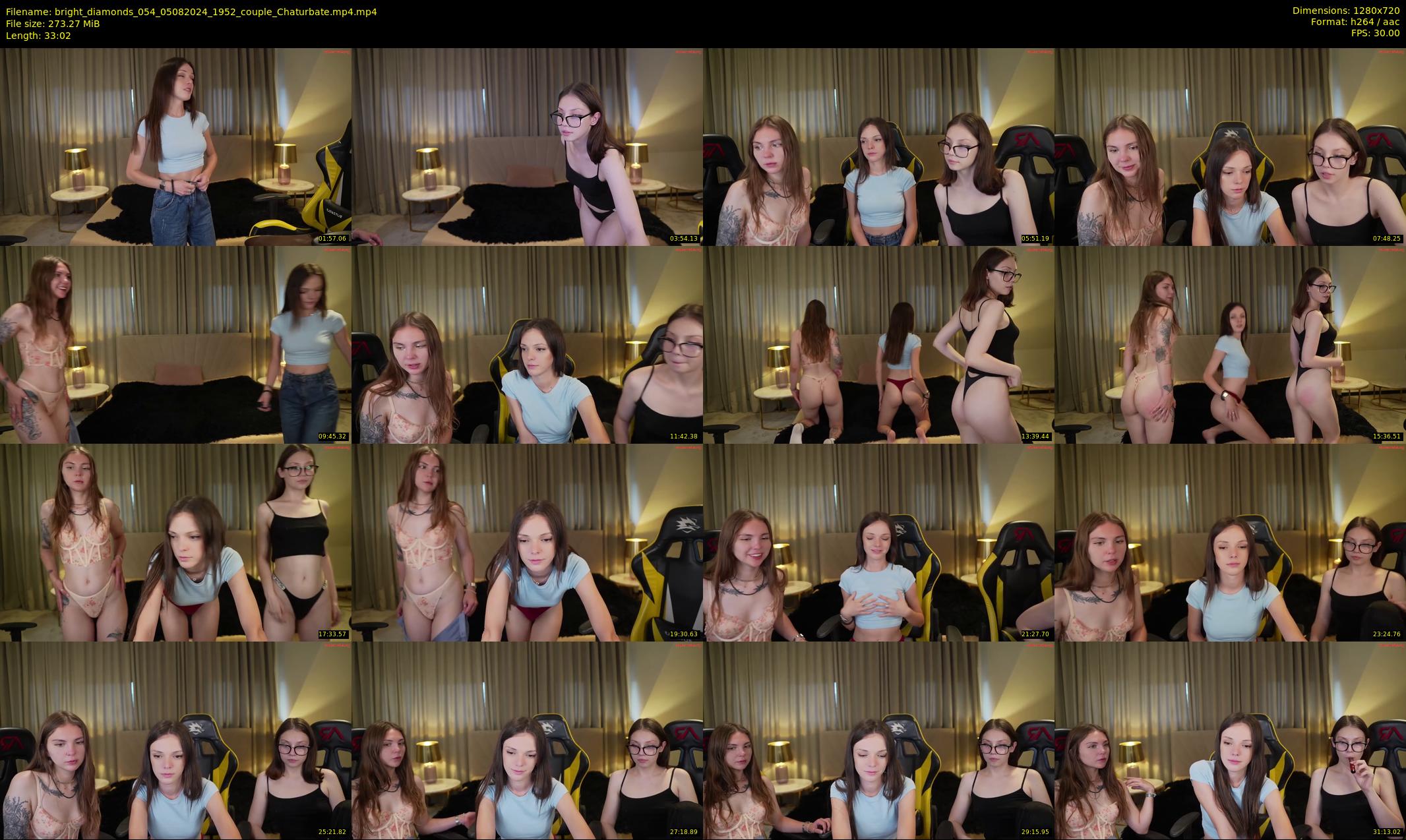 bright_diamonds_054 — 34 minute Chaturbate couple cam show recording, 720p, Aug 5, 2024