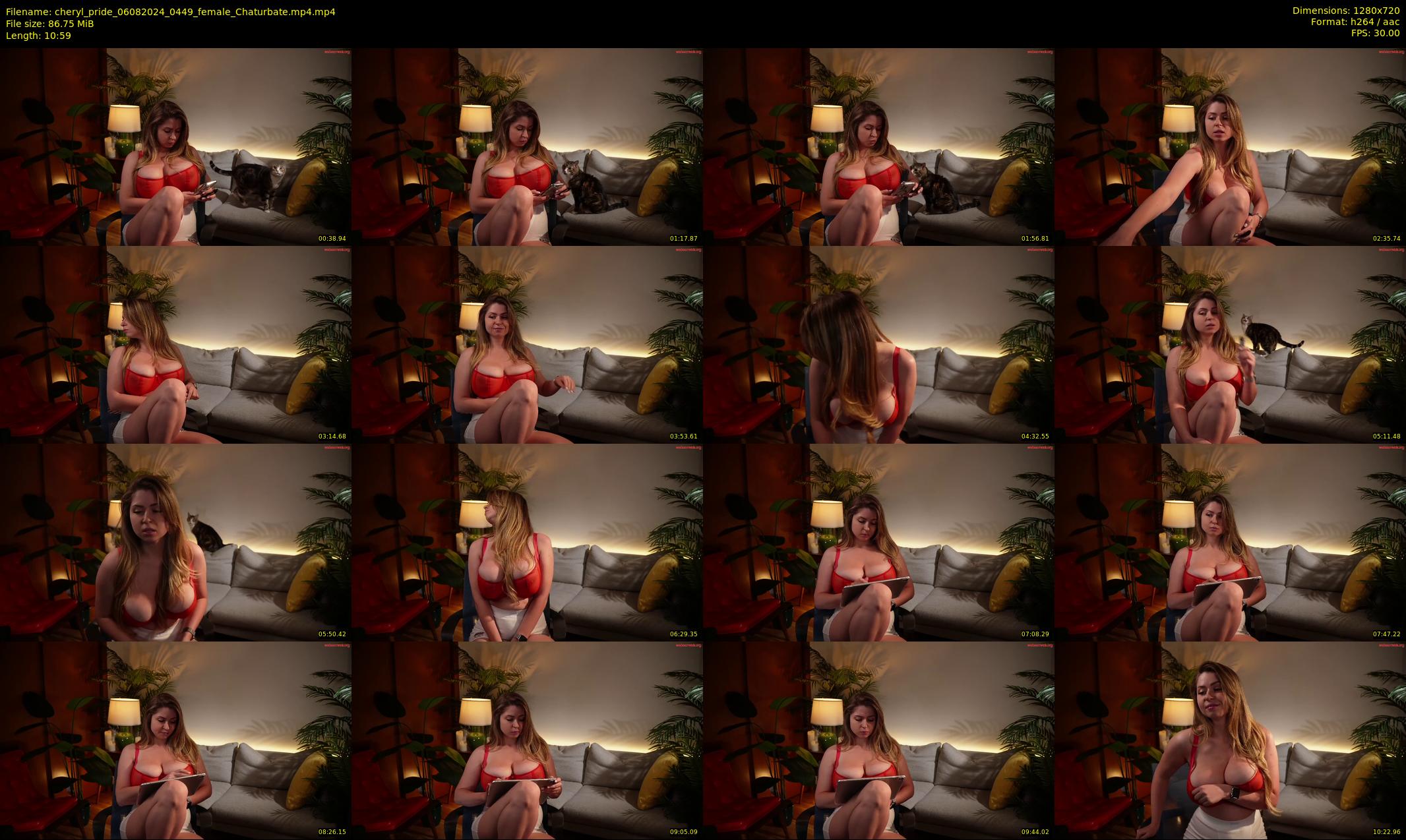 cheryl_pride — 11 minute Chaturbate female cam show recording, 720p, Aug 6, 2024