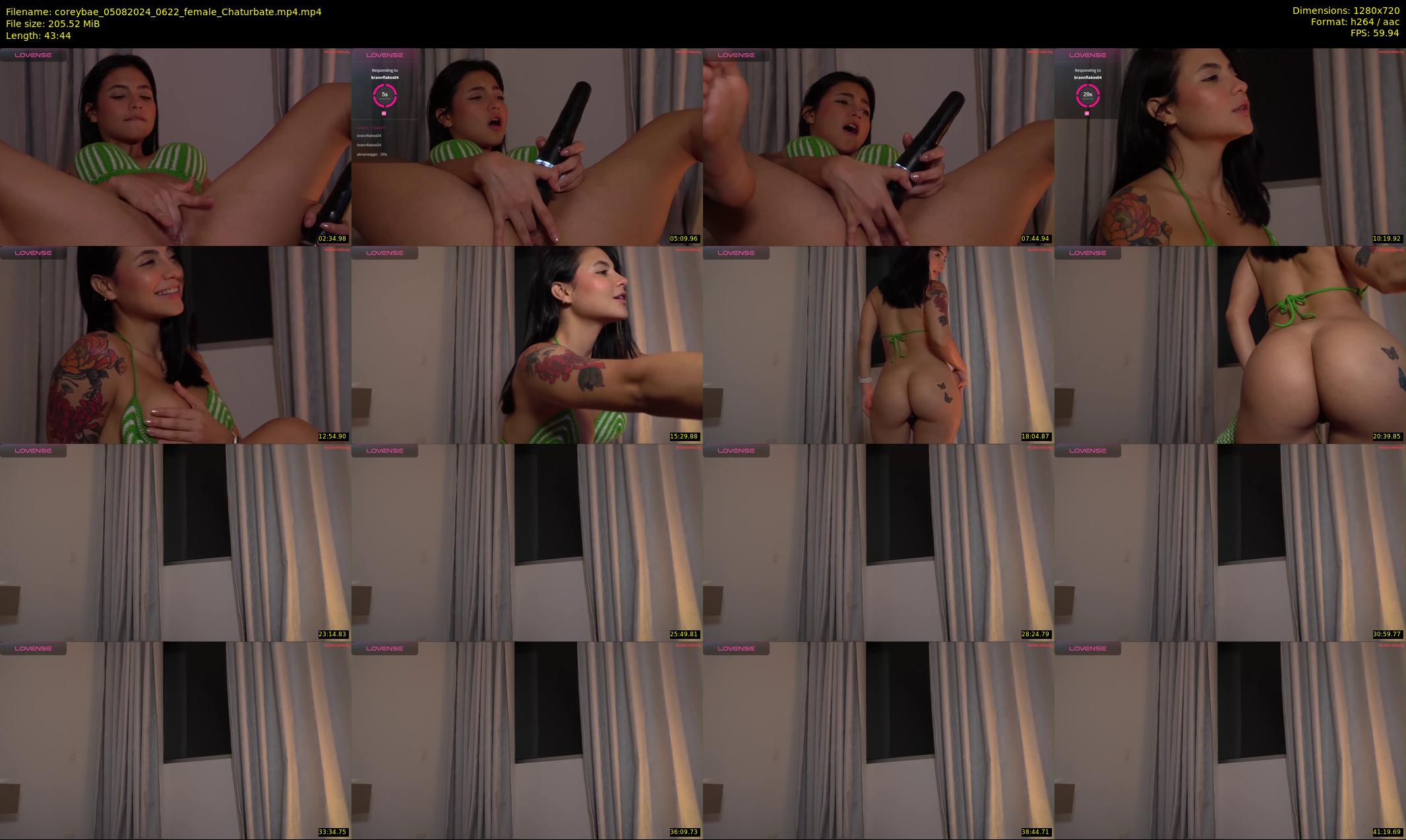 coreybae — 44 minute Chaturbate female cam show recording, 720p, Aug 5, 2024
