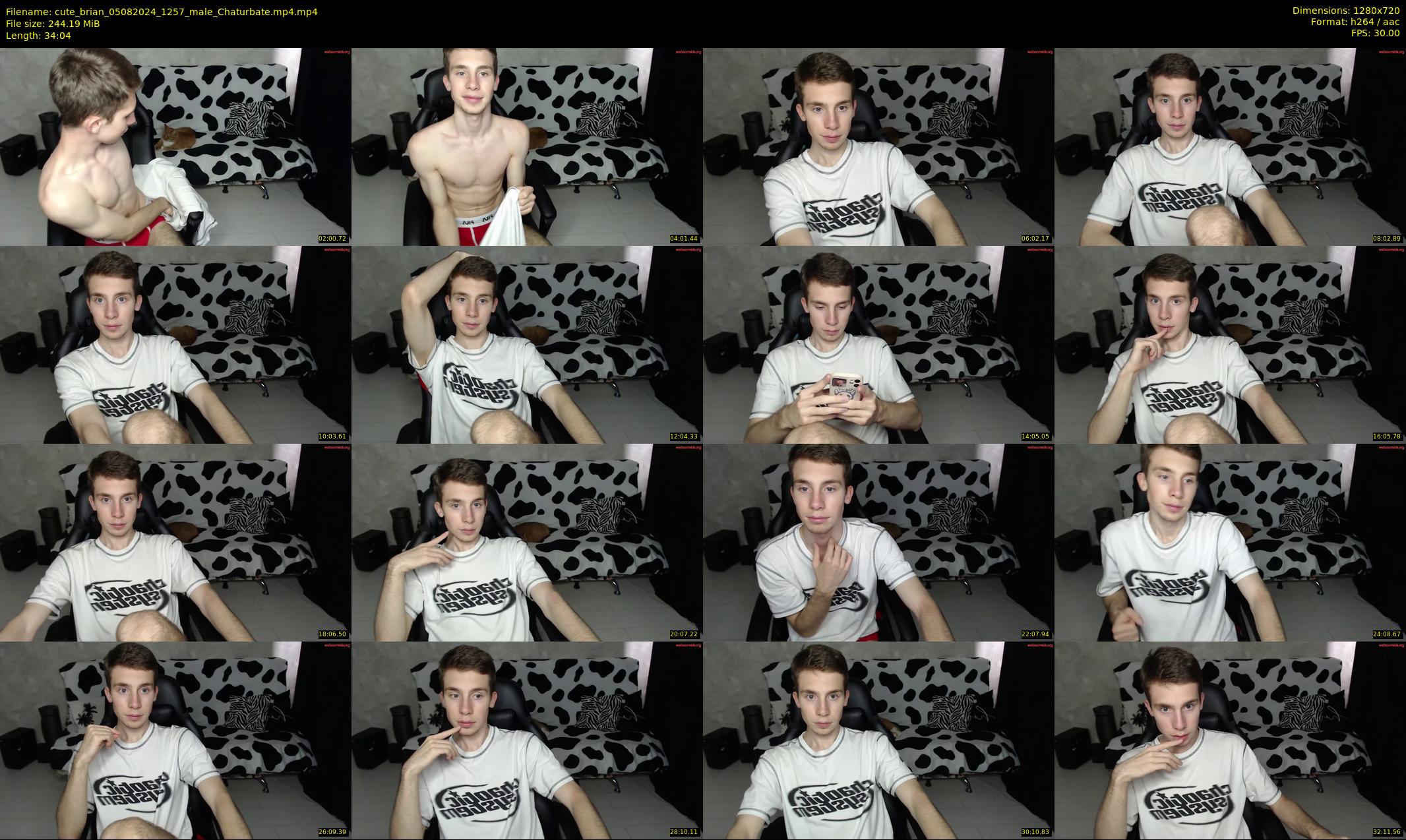 cute_brian — 35 minute Chaturbate male cam show recording, 720p, Aug 5, 2024