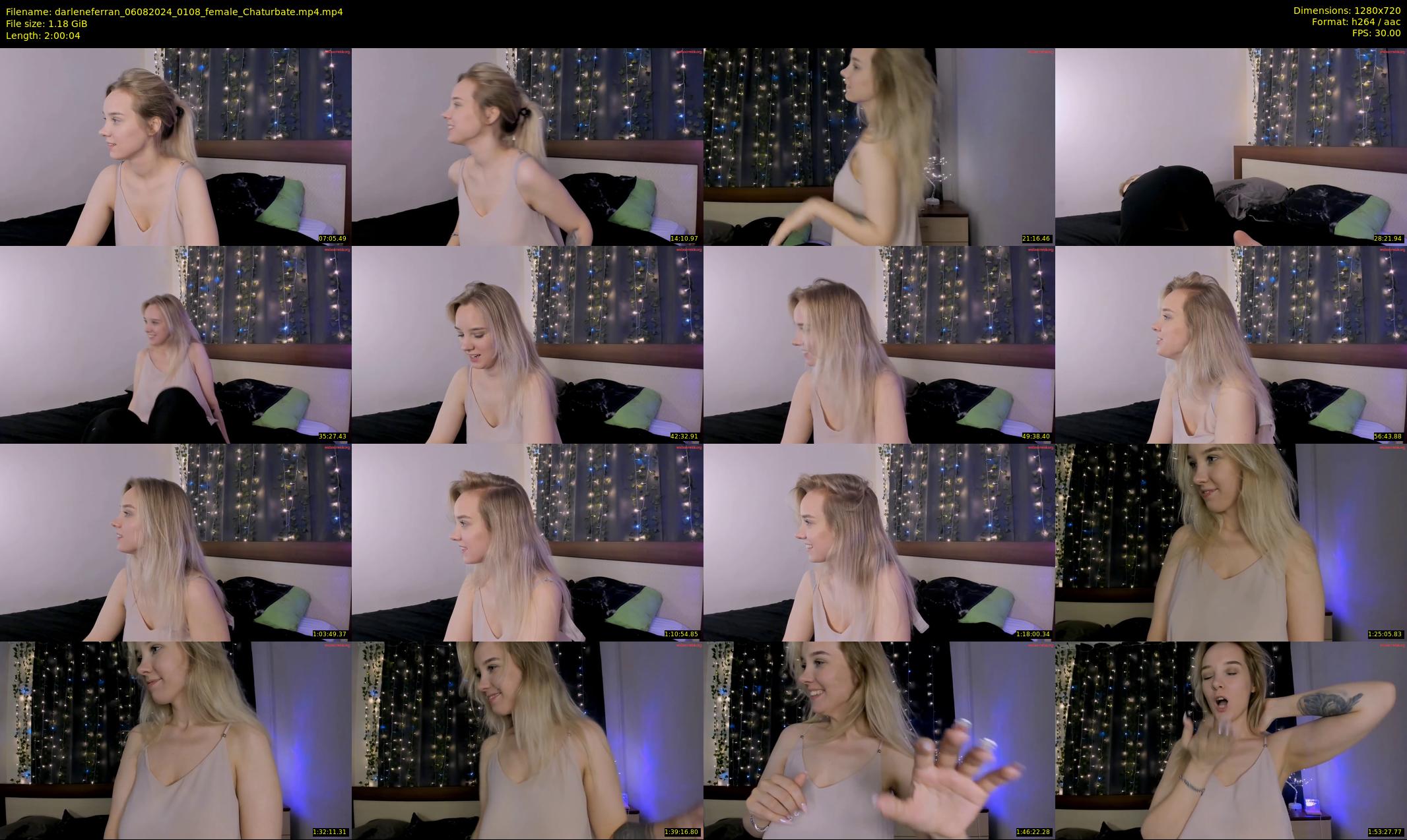 darleneferran — 121 minute Chaturbate female cam show recording, 720p, Aug 6, 2024