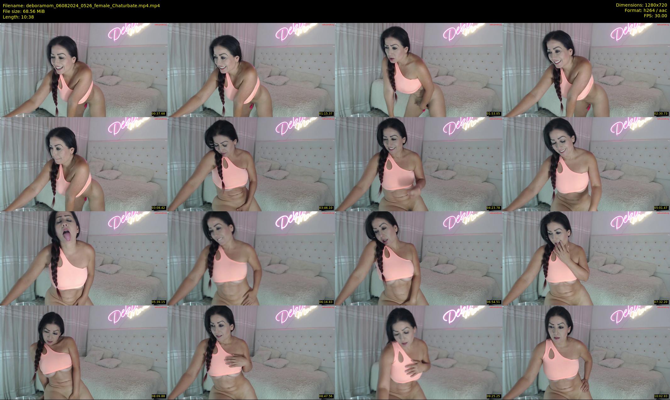 deboramom — 11 minute Chaturbate female cam show recording, 720p, Aug 6, 2024
