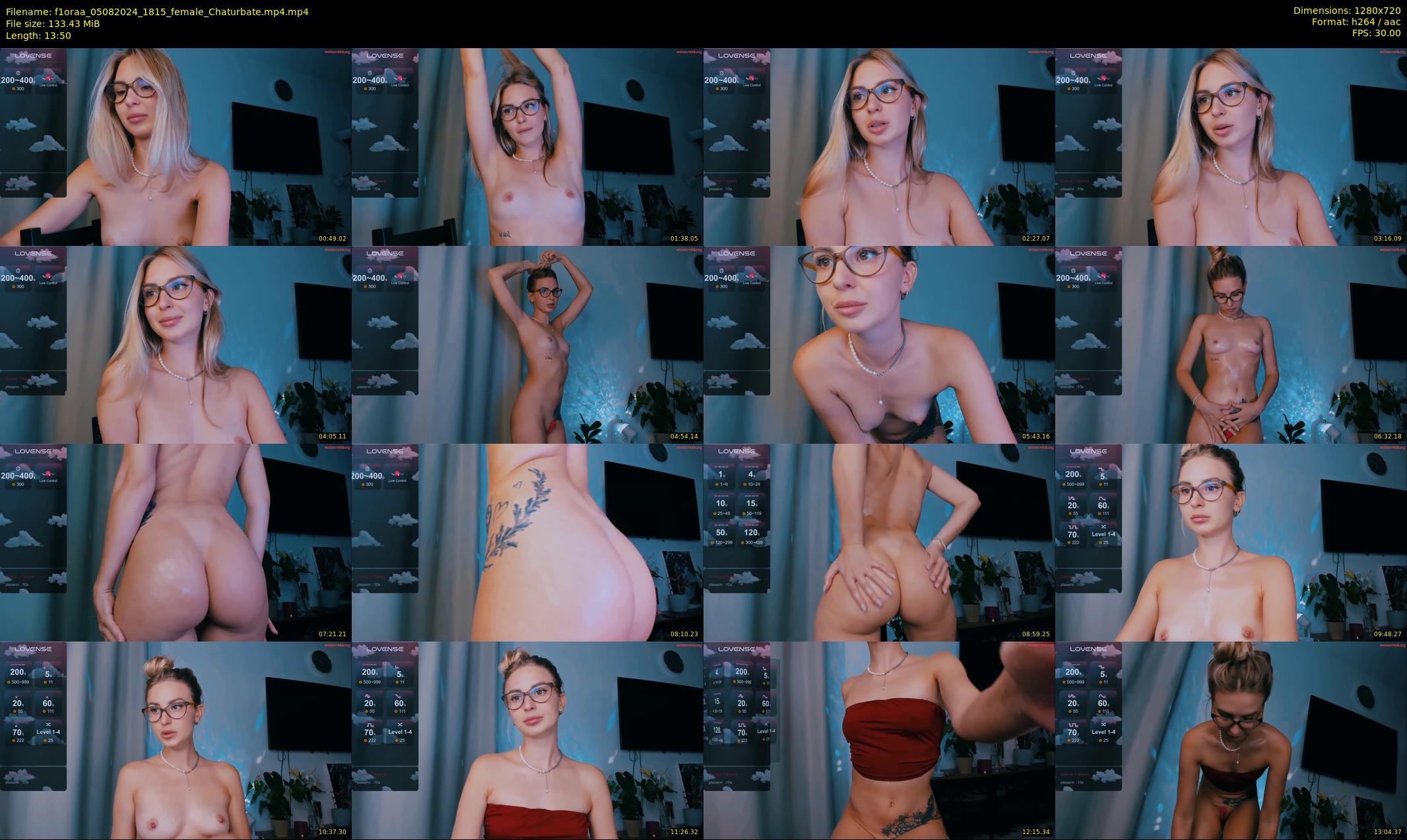 f1oraa — 14 minute Chaturbate female cam show recording, 720p, Aug 5, 2024