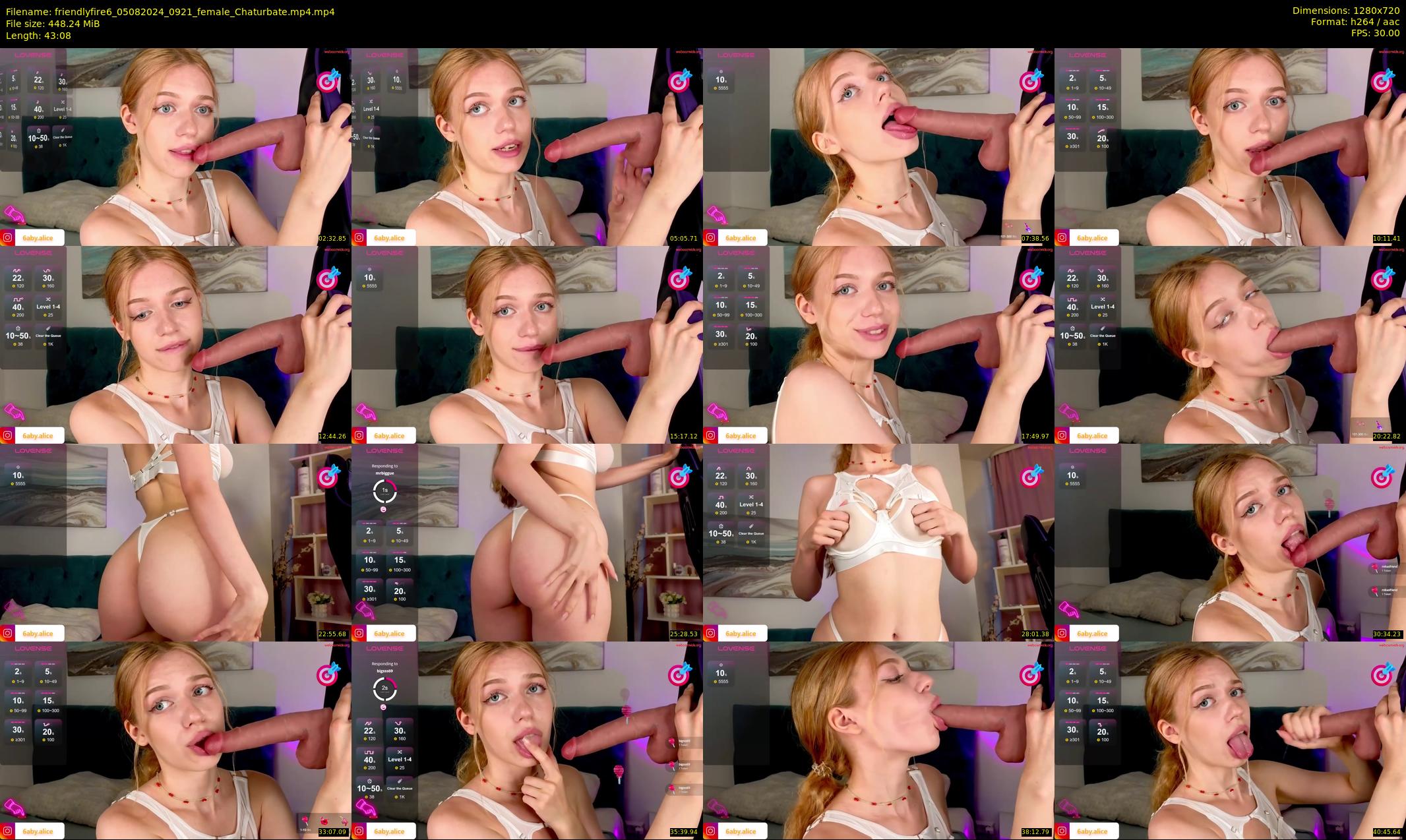 friendlyfire6 — 44 minute Chaturbate female cam show recording, 720p, Aug 5, 2024