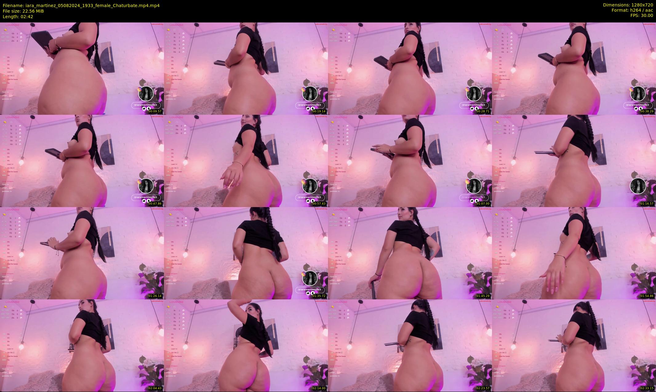 iara_martinez — 3 minute Chaturbate female cam show recording, 720p, Aug 5, 2024